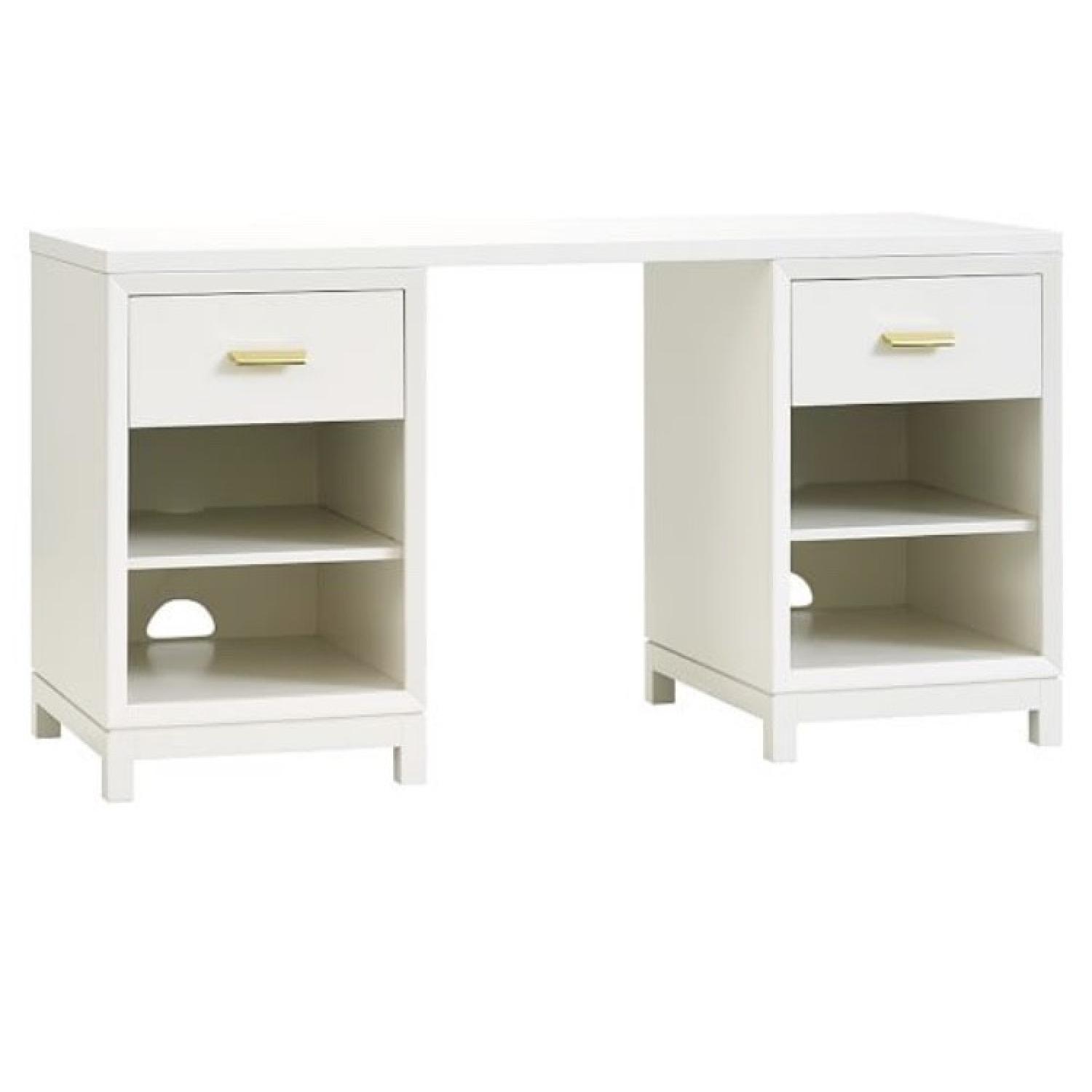 Pottery Barn Rowan Cubby Storage Desk - image-0