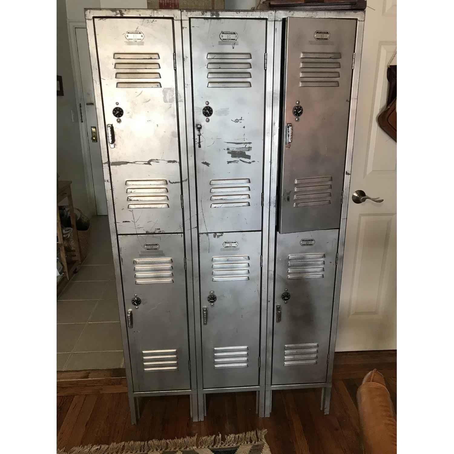 Penco Products Vintage Metal School Lockers - image-1