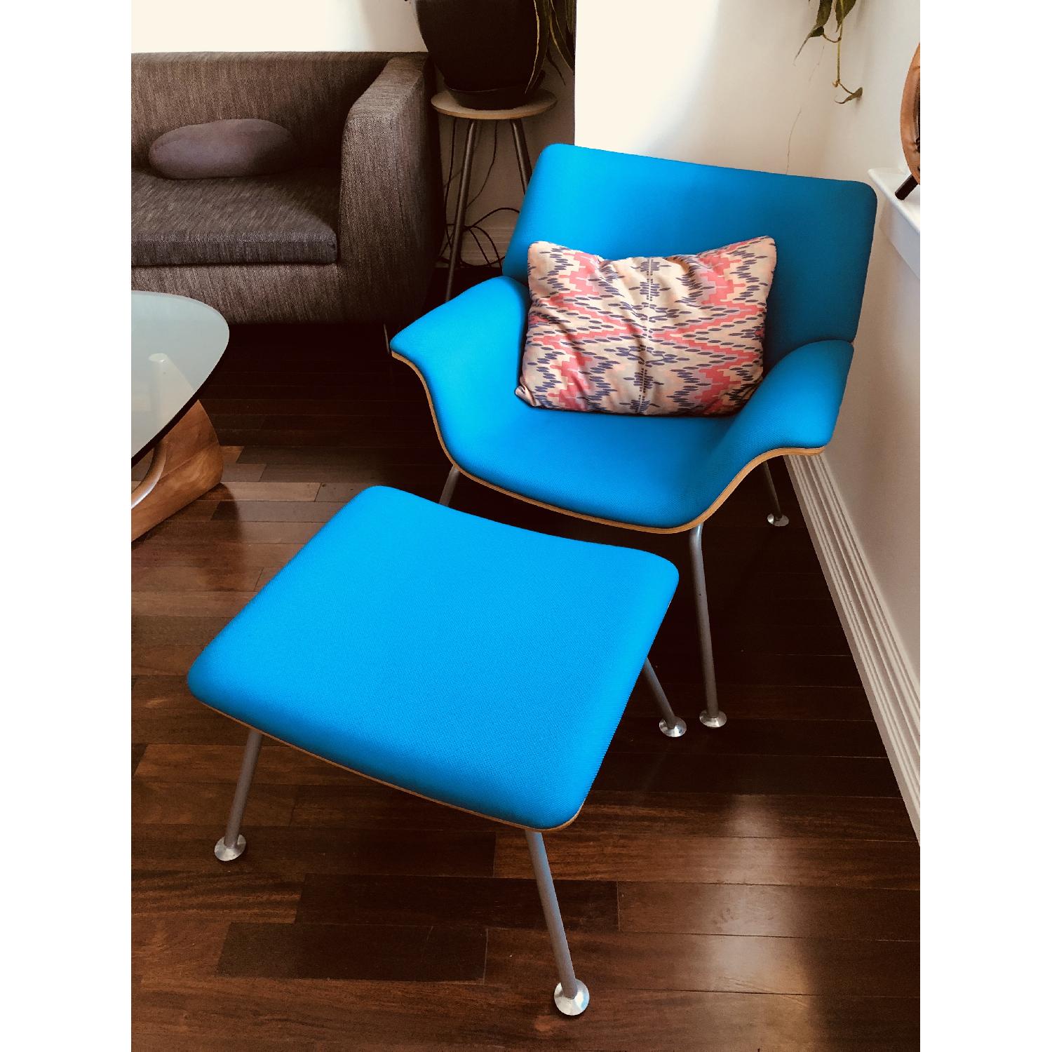 Herman Miller Swoop Lounge Chair & Ottoman - image-1