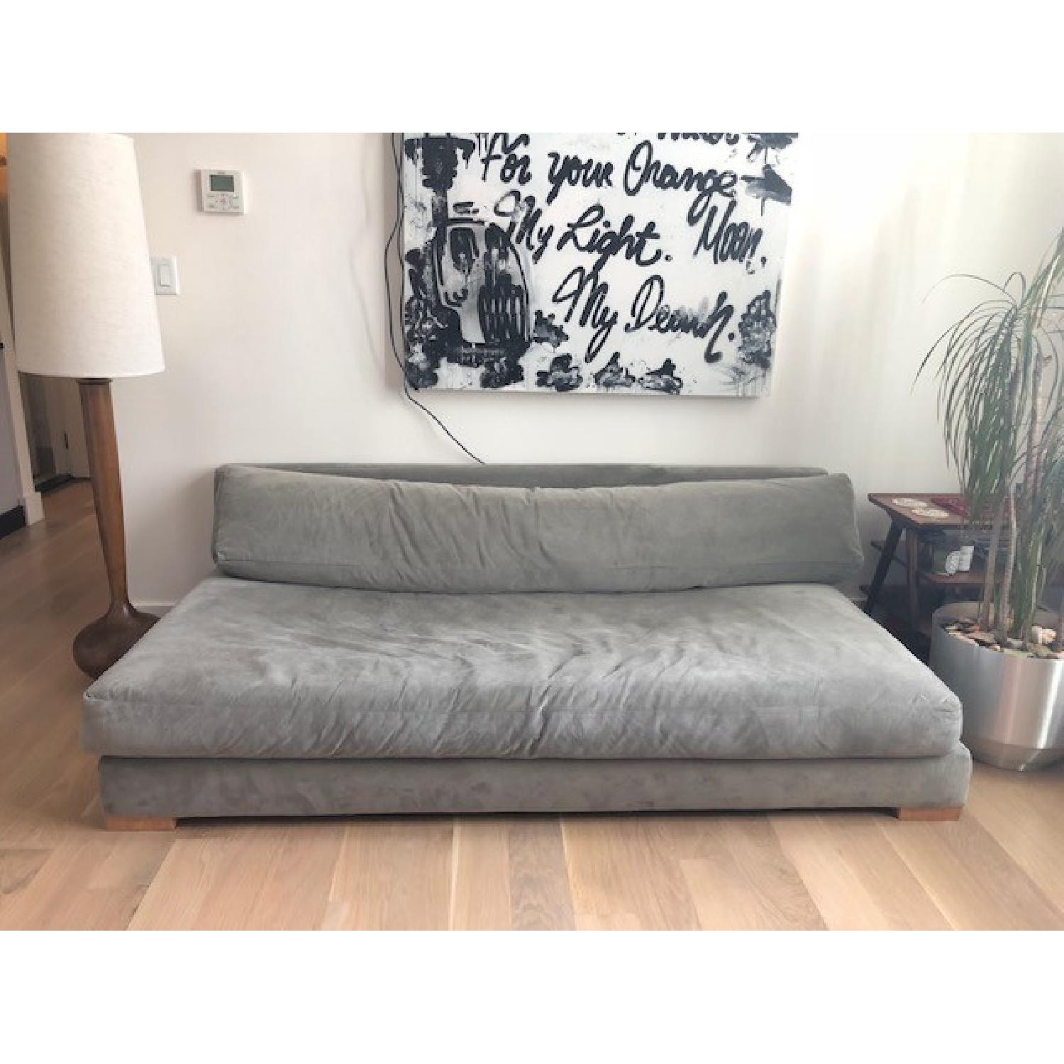 CB2 Piazza Microsuede Sofa - image-1