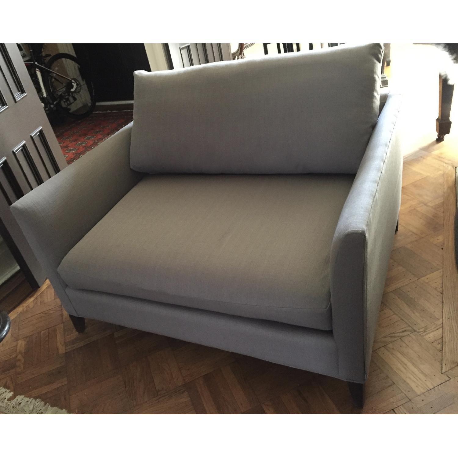 Crate & Barrel Klyne Chair and a Half - image-1