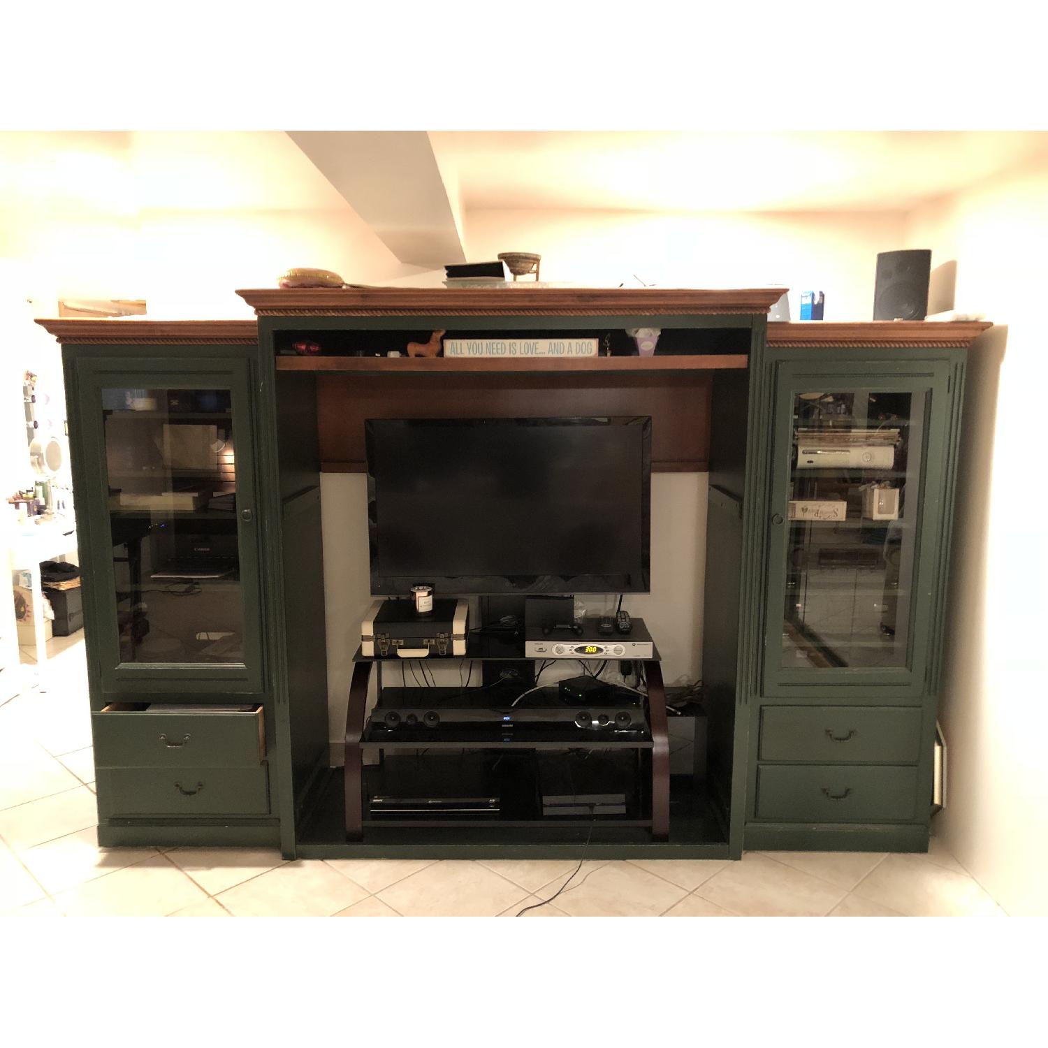 Ethan Allen TV Hutch w/ Side AptDeco
