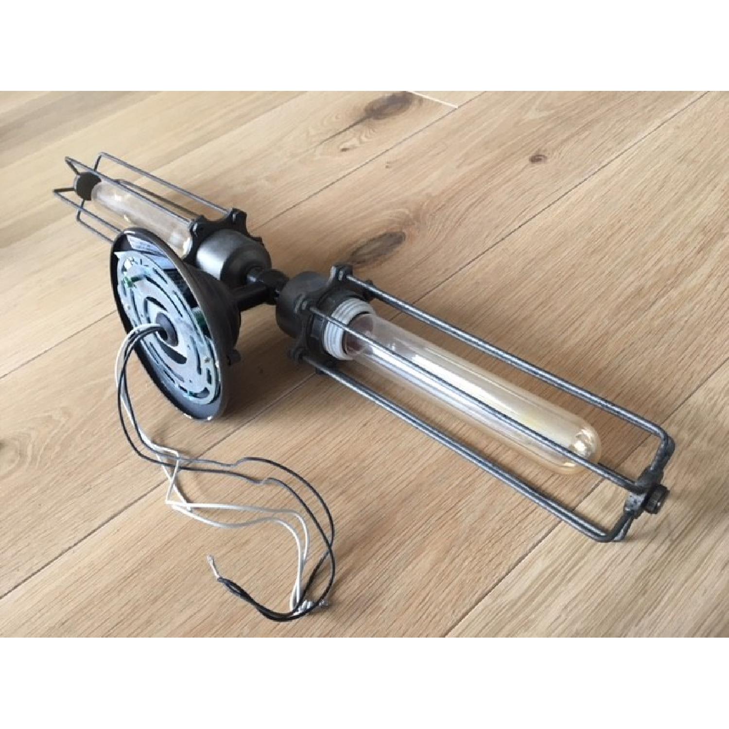 Restoration Hardware Edison Caged Inline Double Sconce - image-3