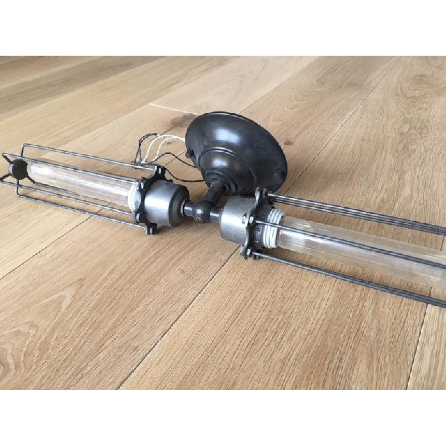 Restoration Hardware Edison Caged Inline Double Sconce - image-4