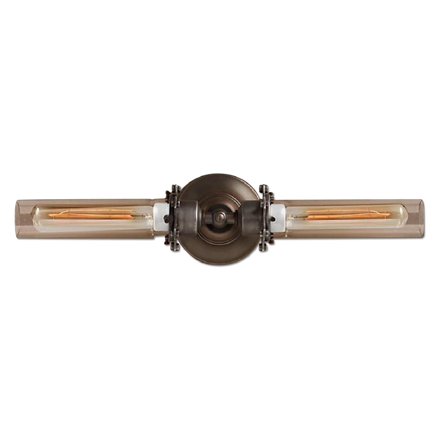 Restoration Hardware Edison Caged Inline Double Sconce - image-8