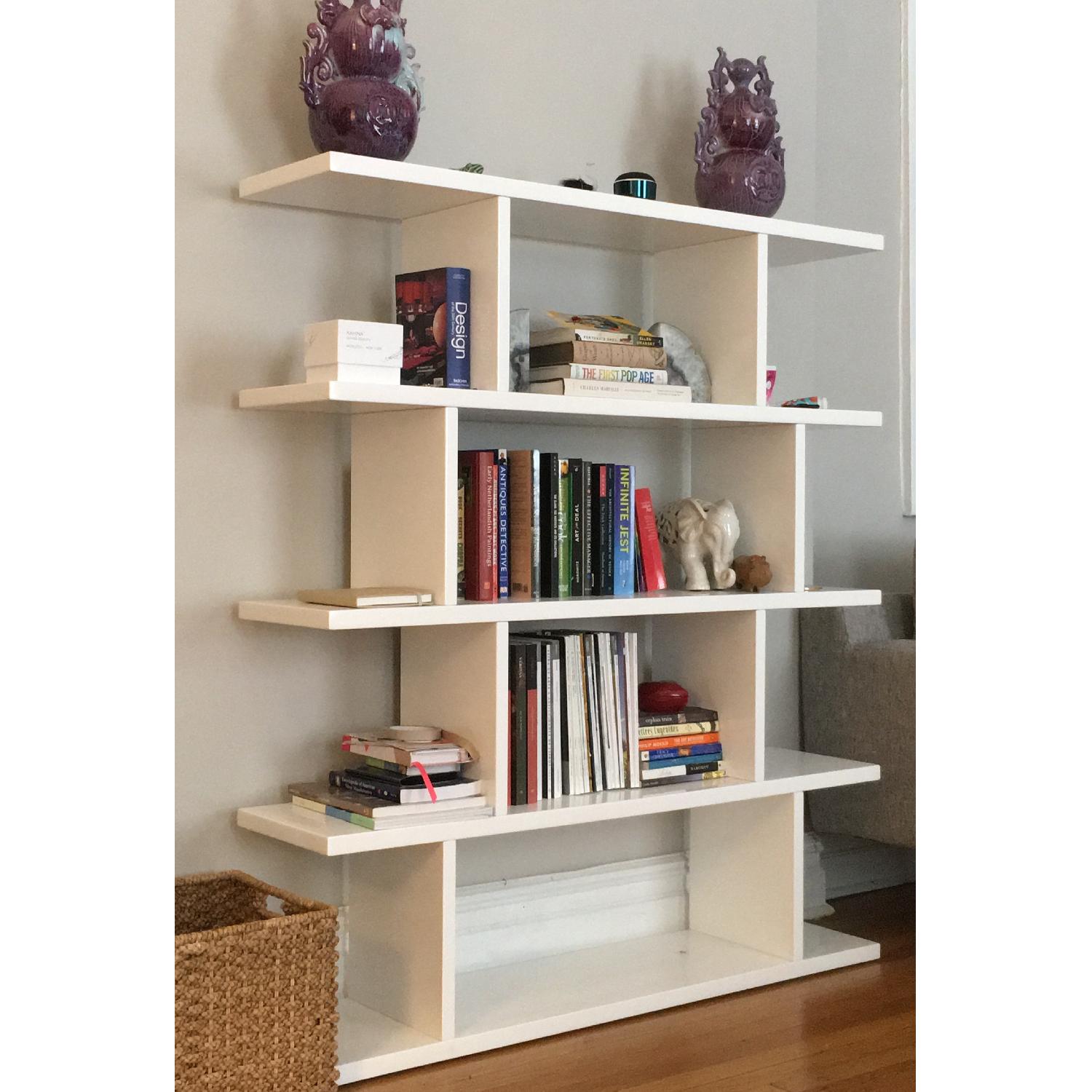 CB2 3.14 White Bookcase - image-1