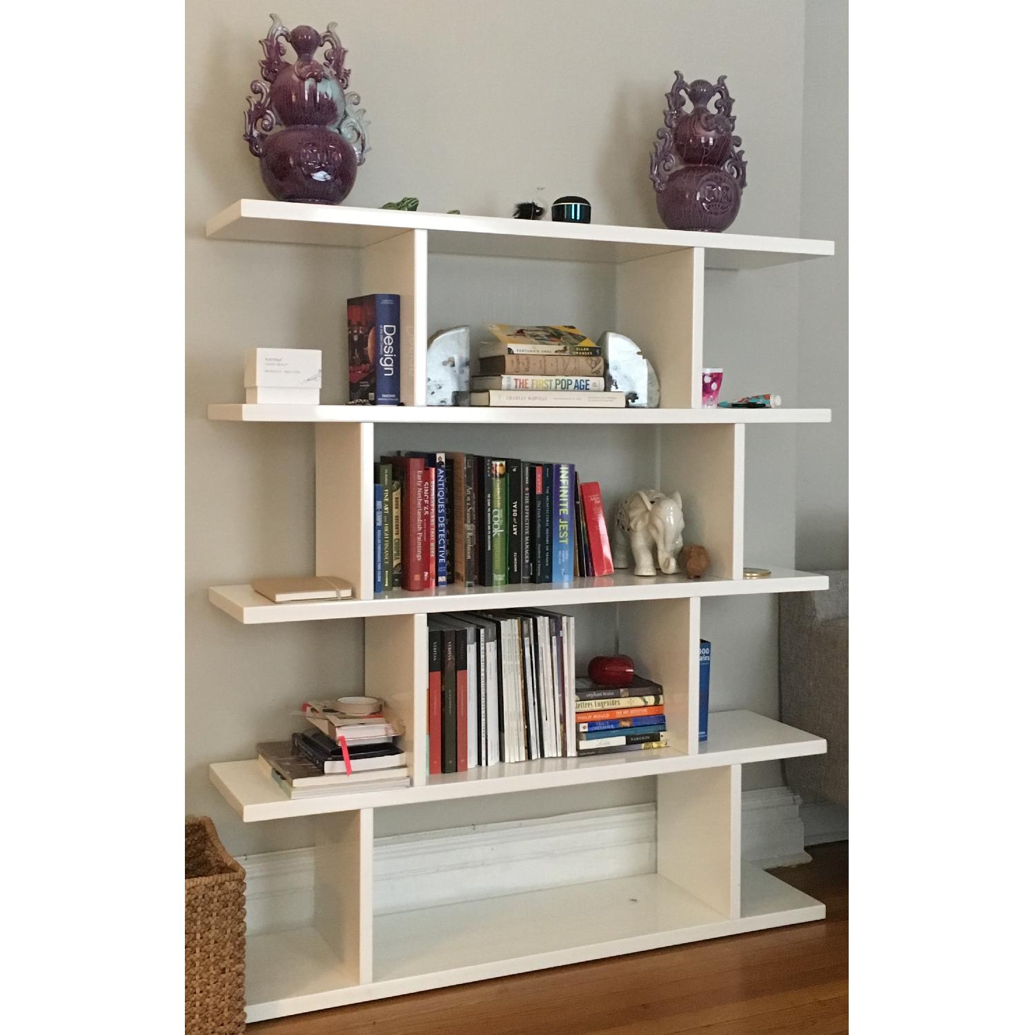 CB2 3.14 White Bookcase - image-3