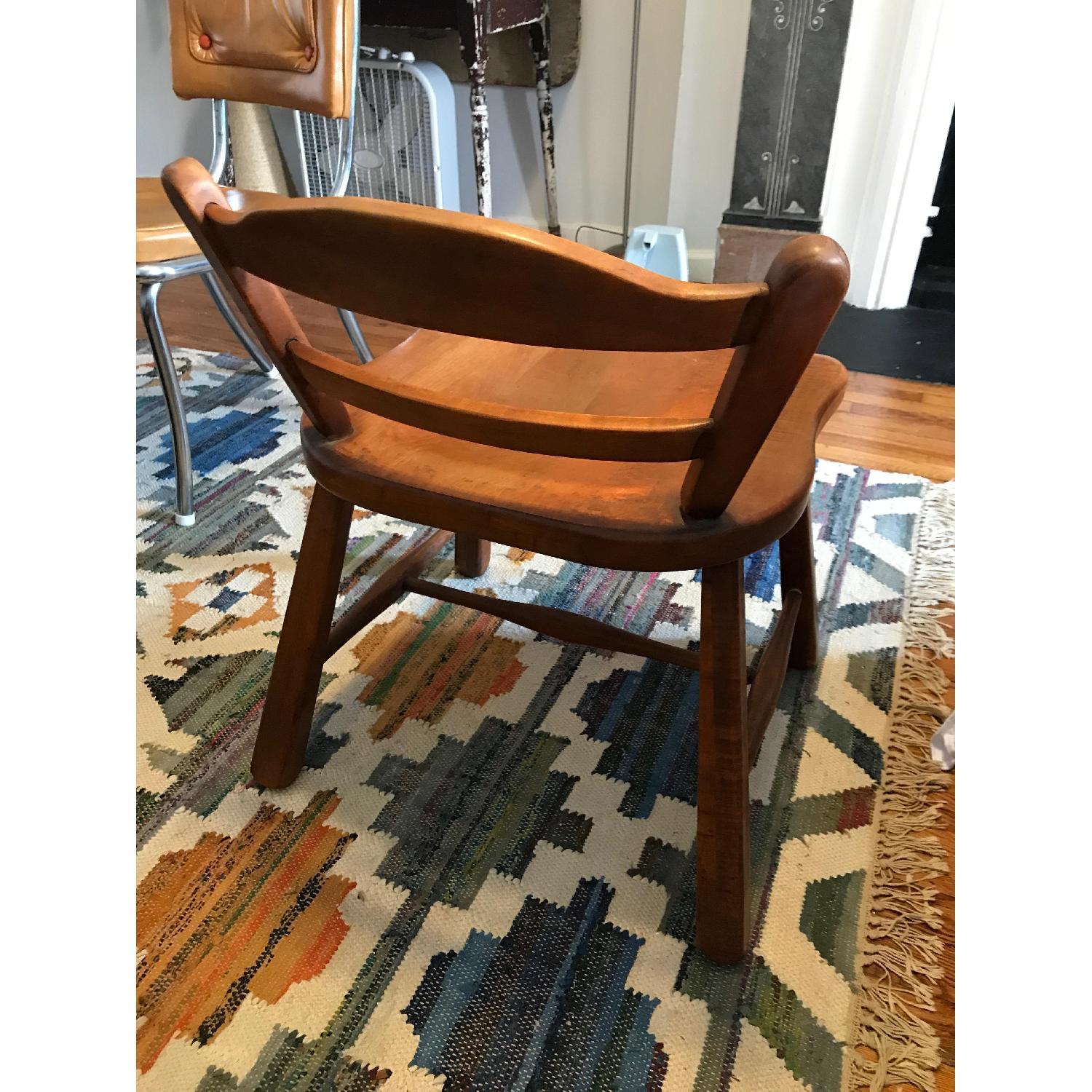 Mid-Century Modern Solid Wood Accent Chair - image-3