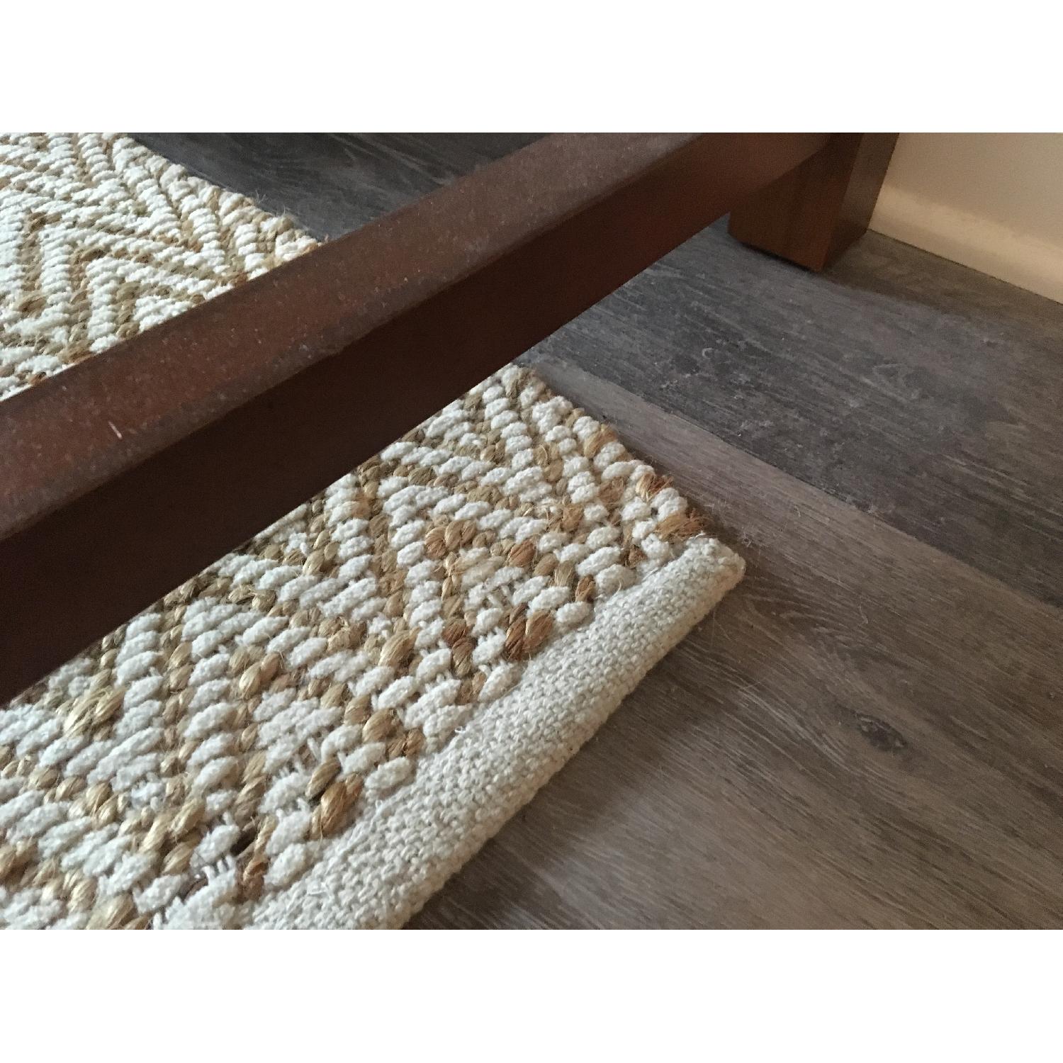 West Elm Jute Chenille Herringbone Area Rug - image-2