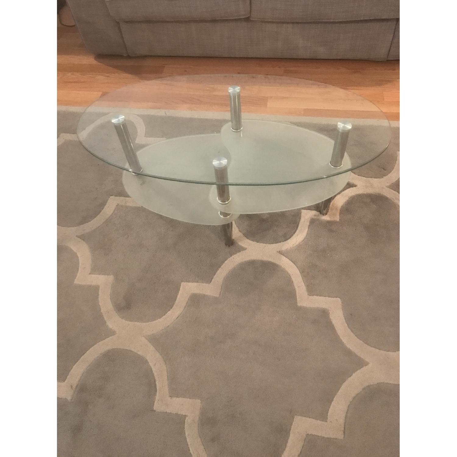 Multi-Tier Glass Coffee Table - image-1
