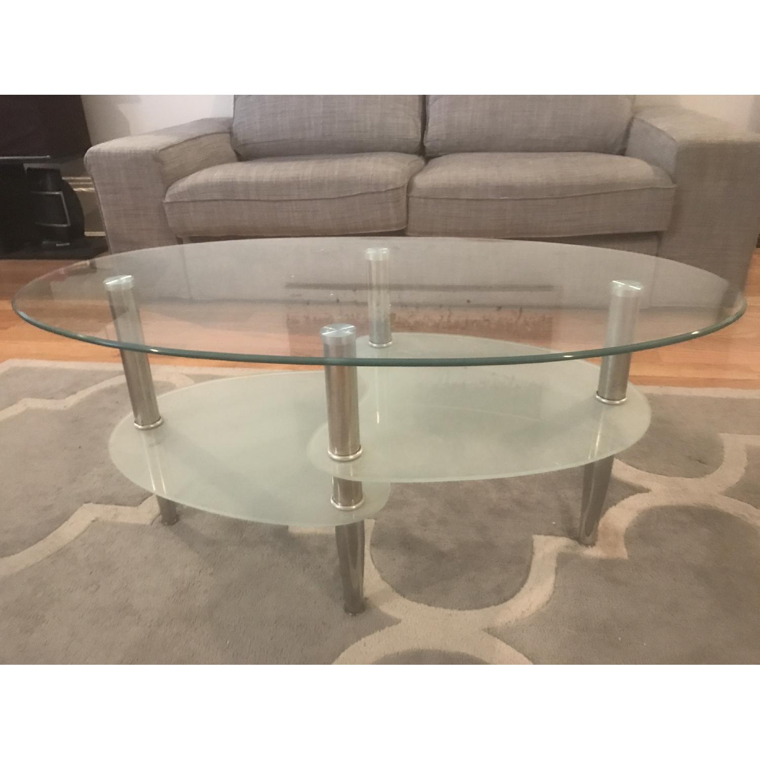 Multi-Tier Glass Coffee Table - image-2
