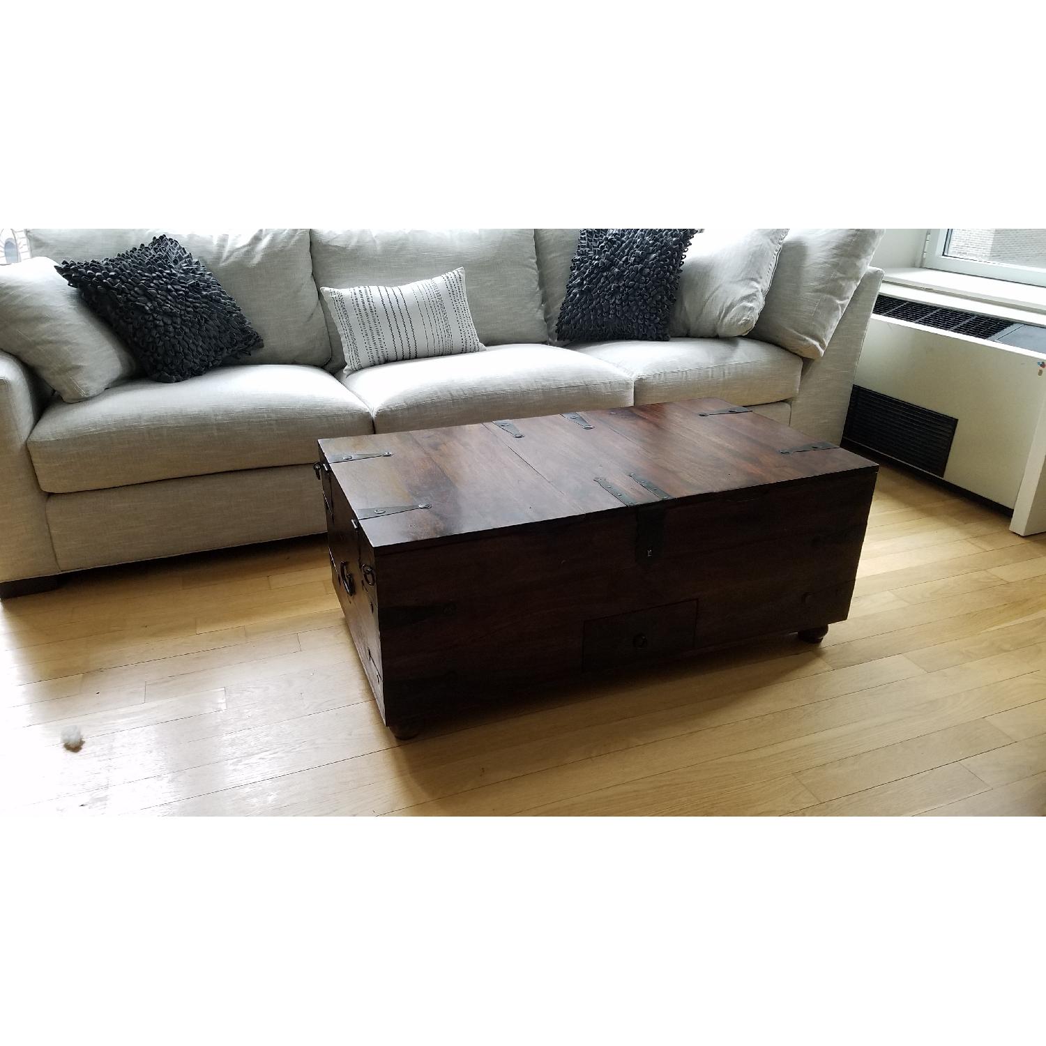 Crate & Barrel Taka Trunk Coffee Table - image-2