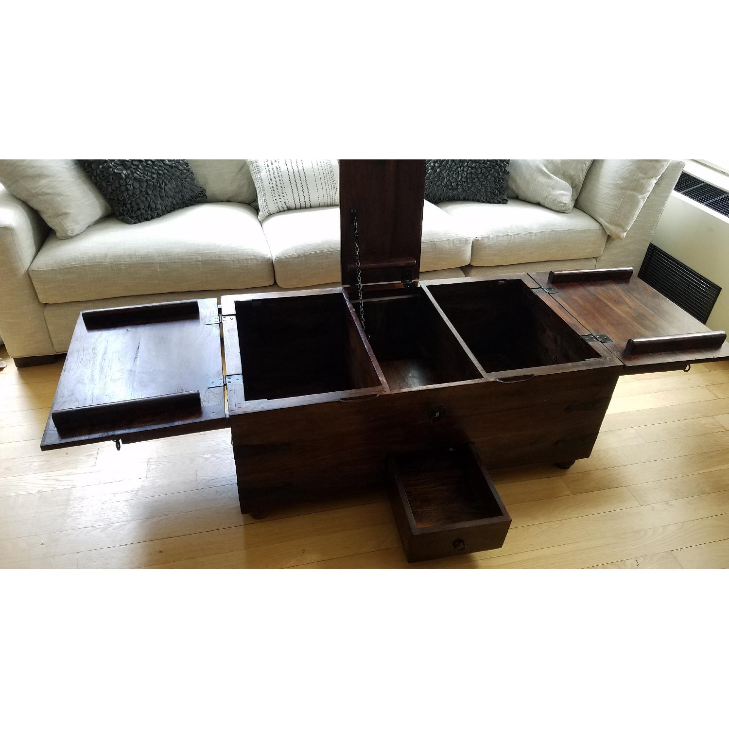 Crate & Barrel Taka Trunk Coffee Table - image-3