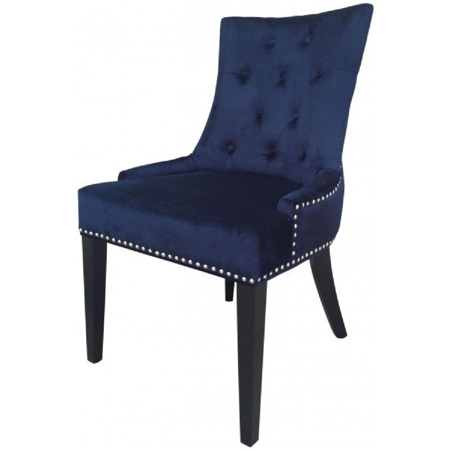 TOV Furniture Uptown Navy Velvet Dining Chair - image-2