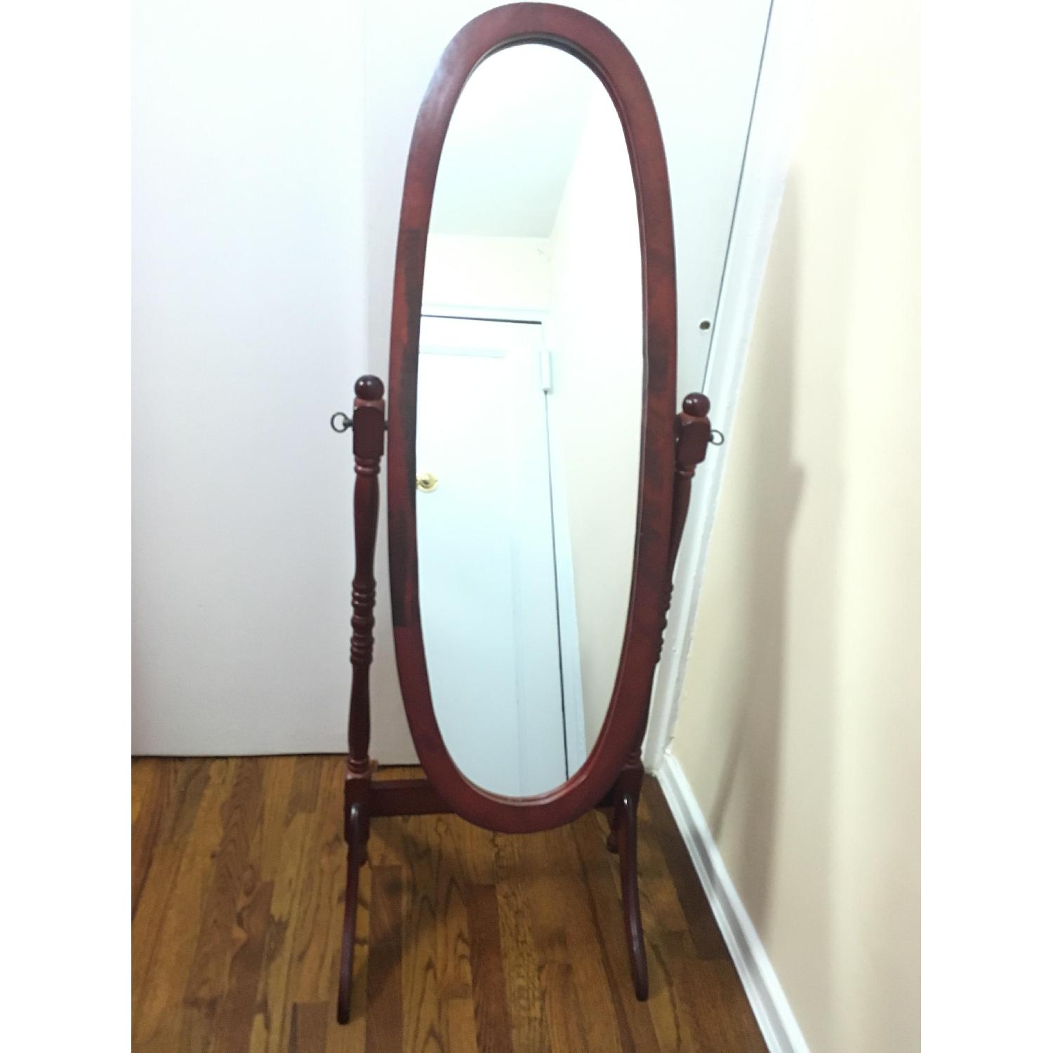Birch Lane Cheval Mirror in Oak Finish - image-1