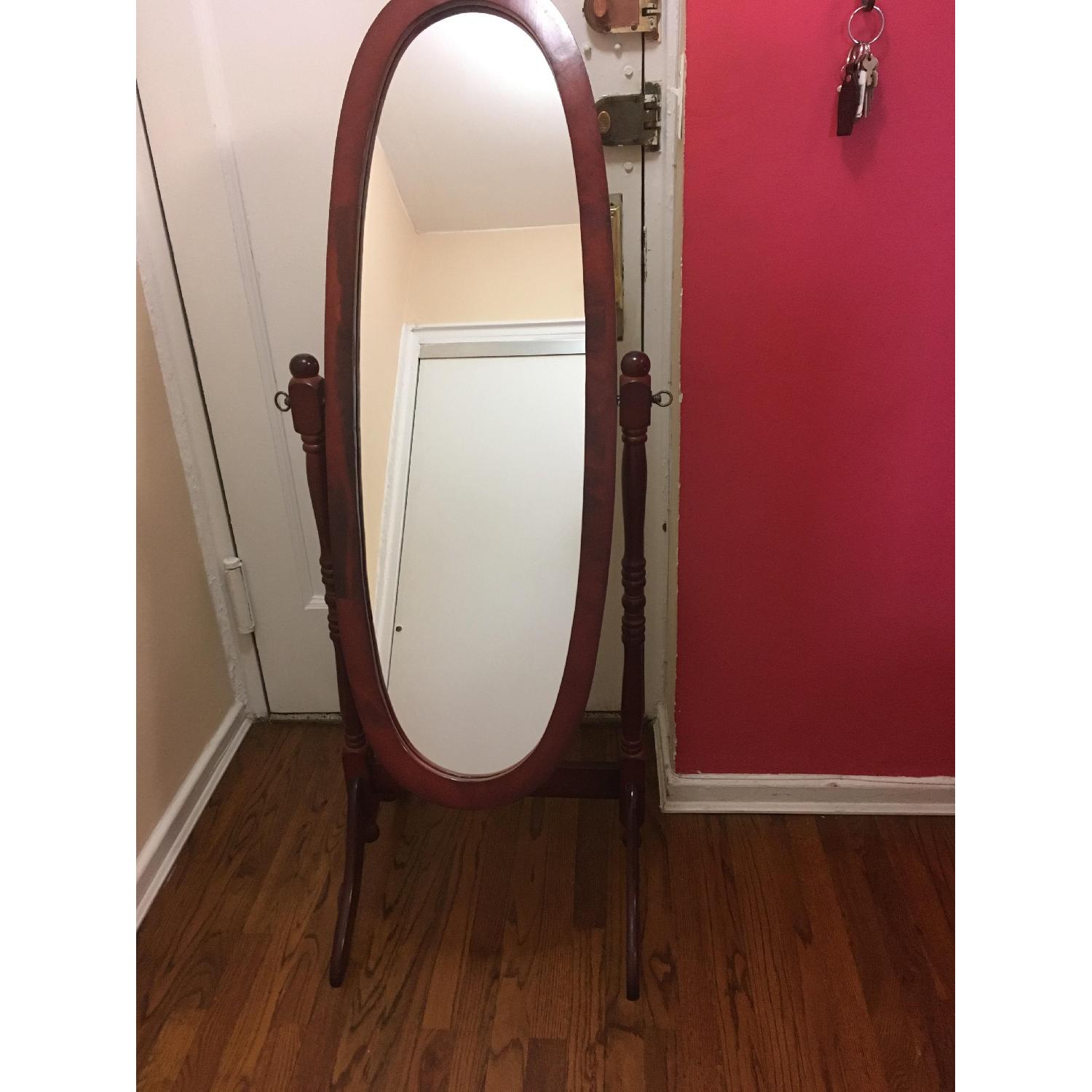 Birch Lane Cheval Mirror in Oak Finish - image-2
