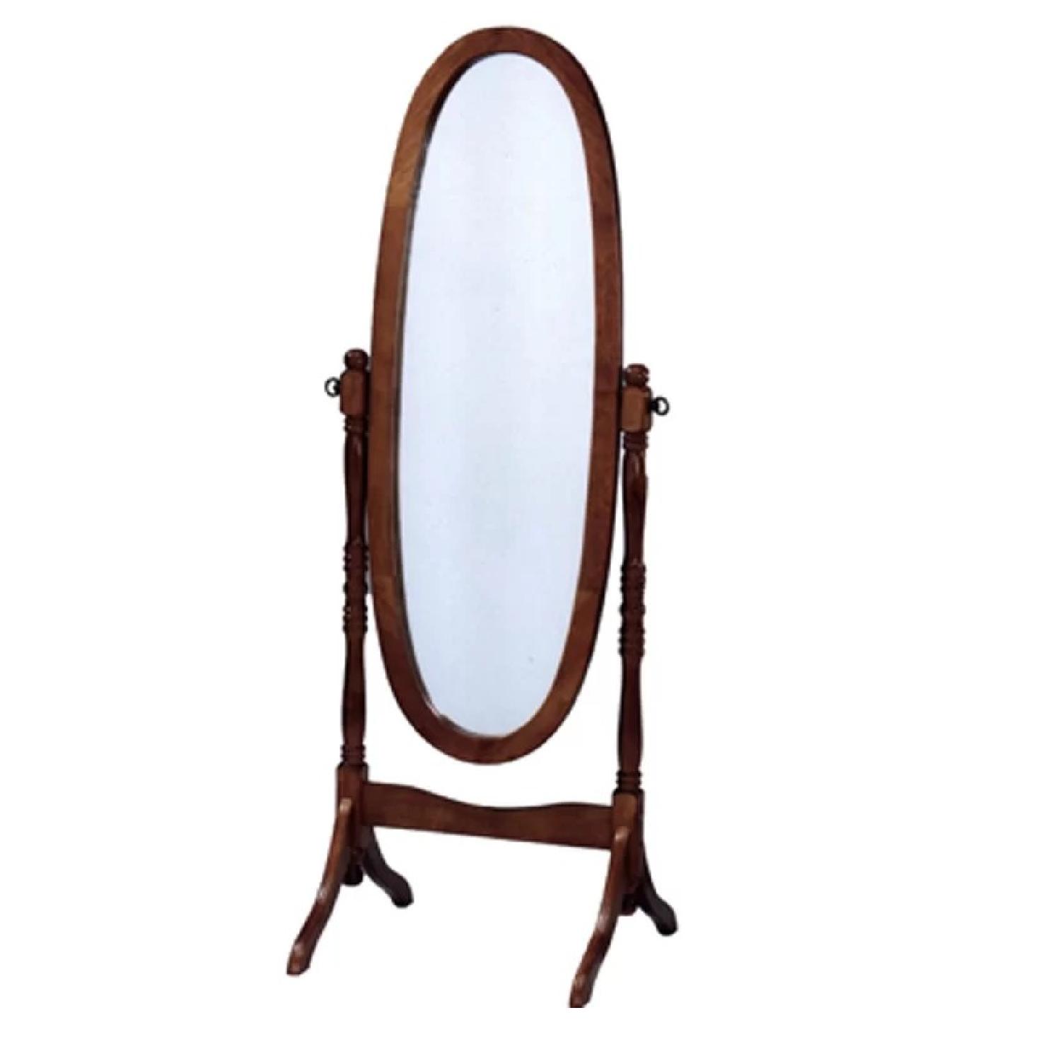 Birch Lane Cheval Mirror in Oak Finish - image-0