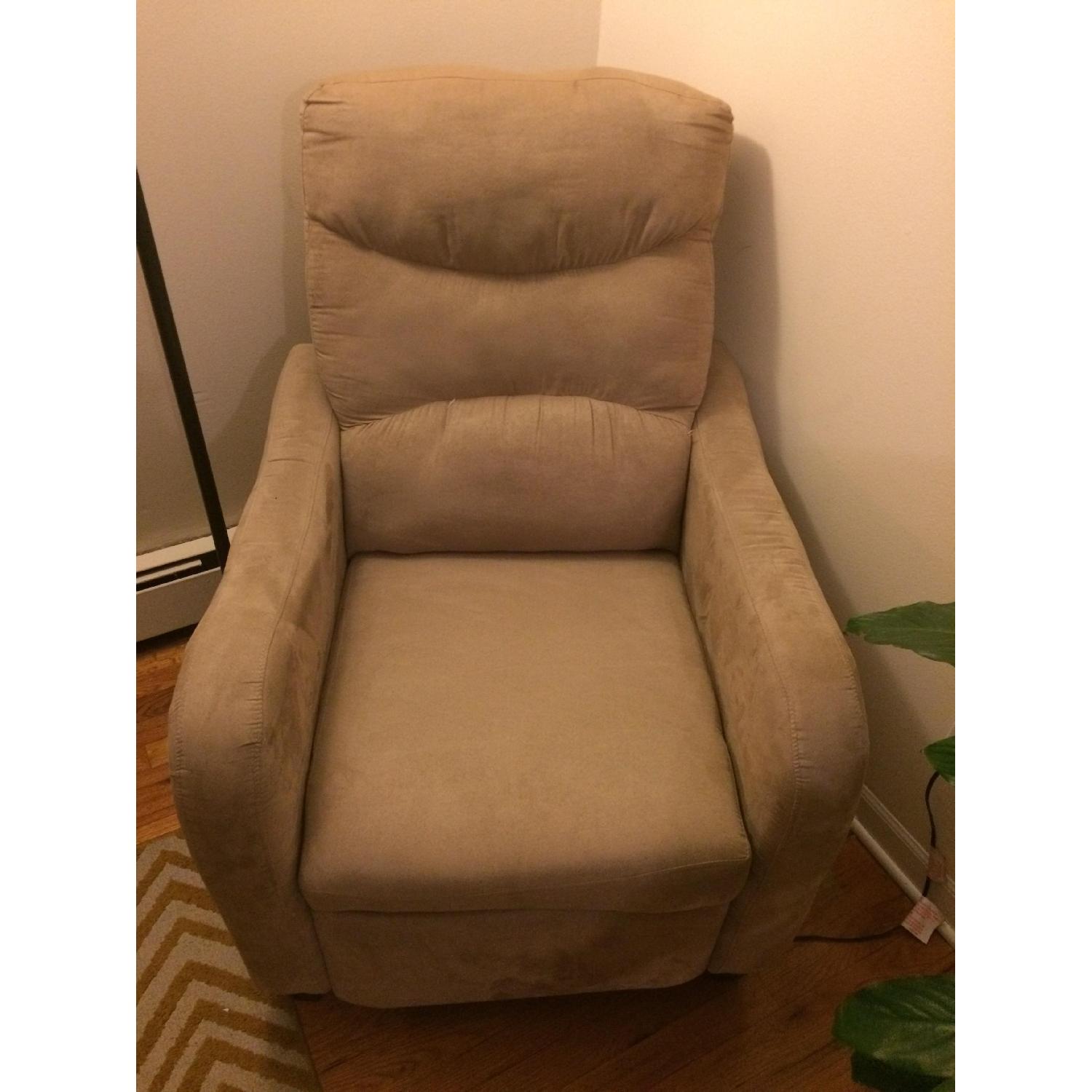 Jennifer Convertibles Beige Recliner Chair - image-2