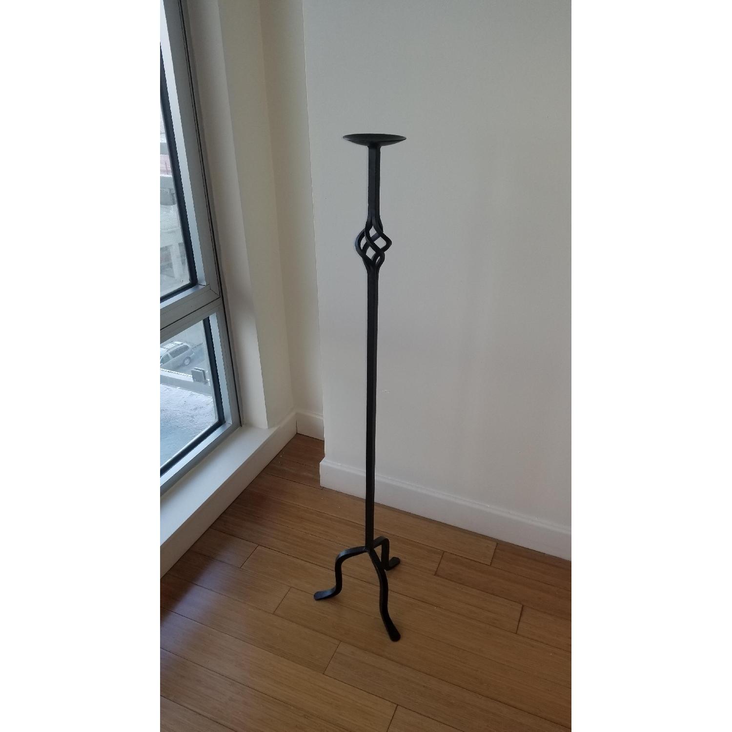 Pier 1 Floor Iron Candle Stand - image-2