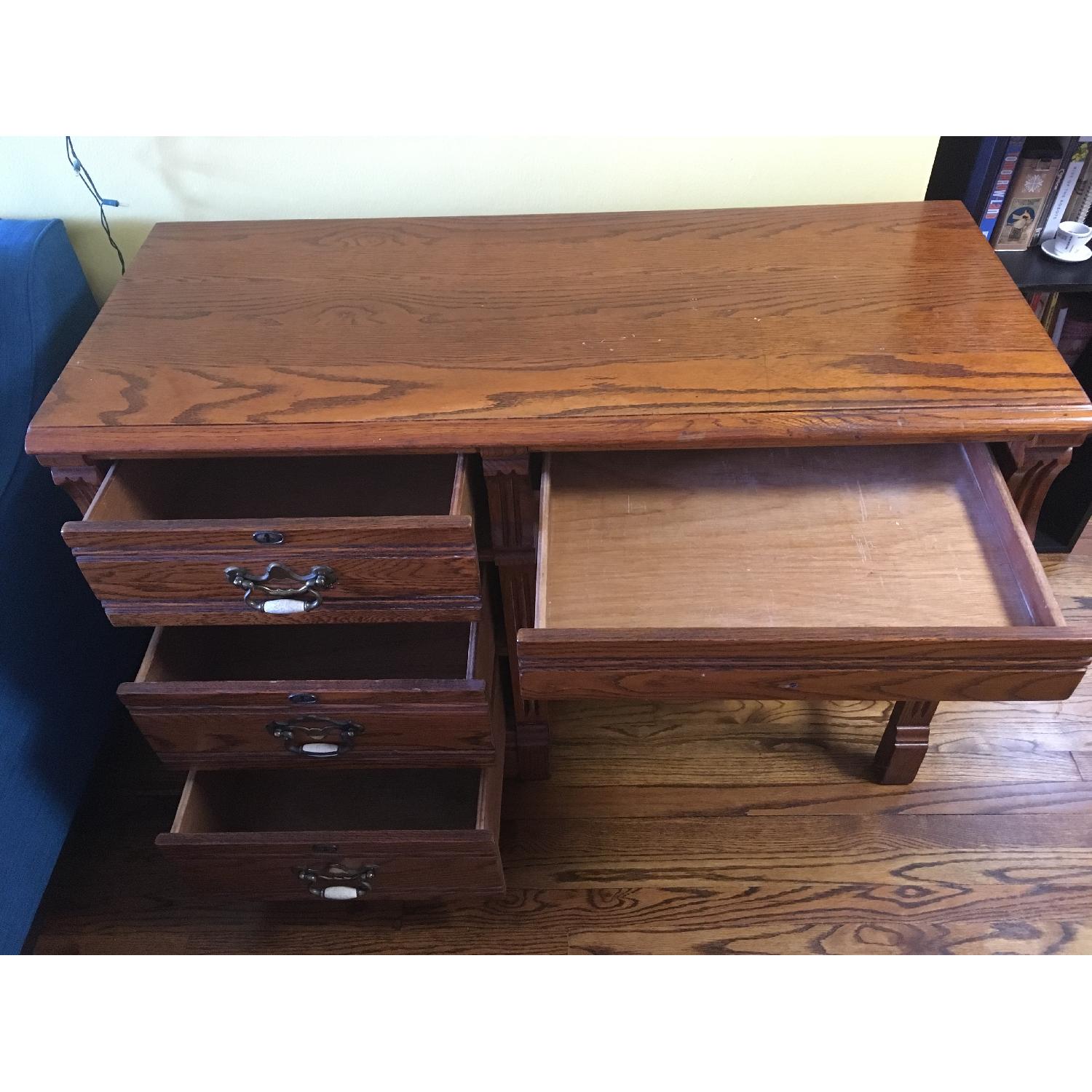 Lexington Recollections Vintage Wood Desk AptDeco