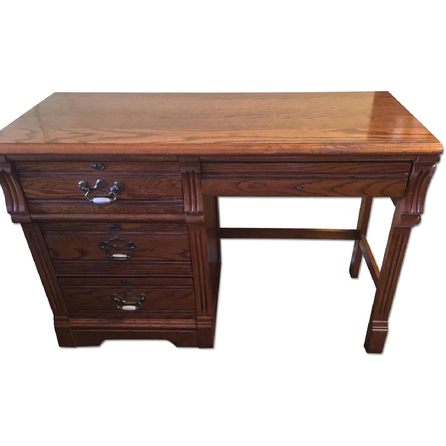 Lexington Recollections Vintage Wood Desk AptDeco
