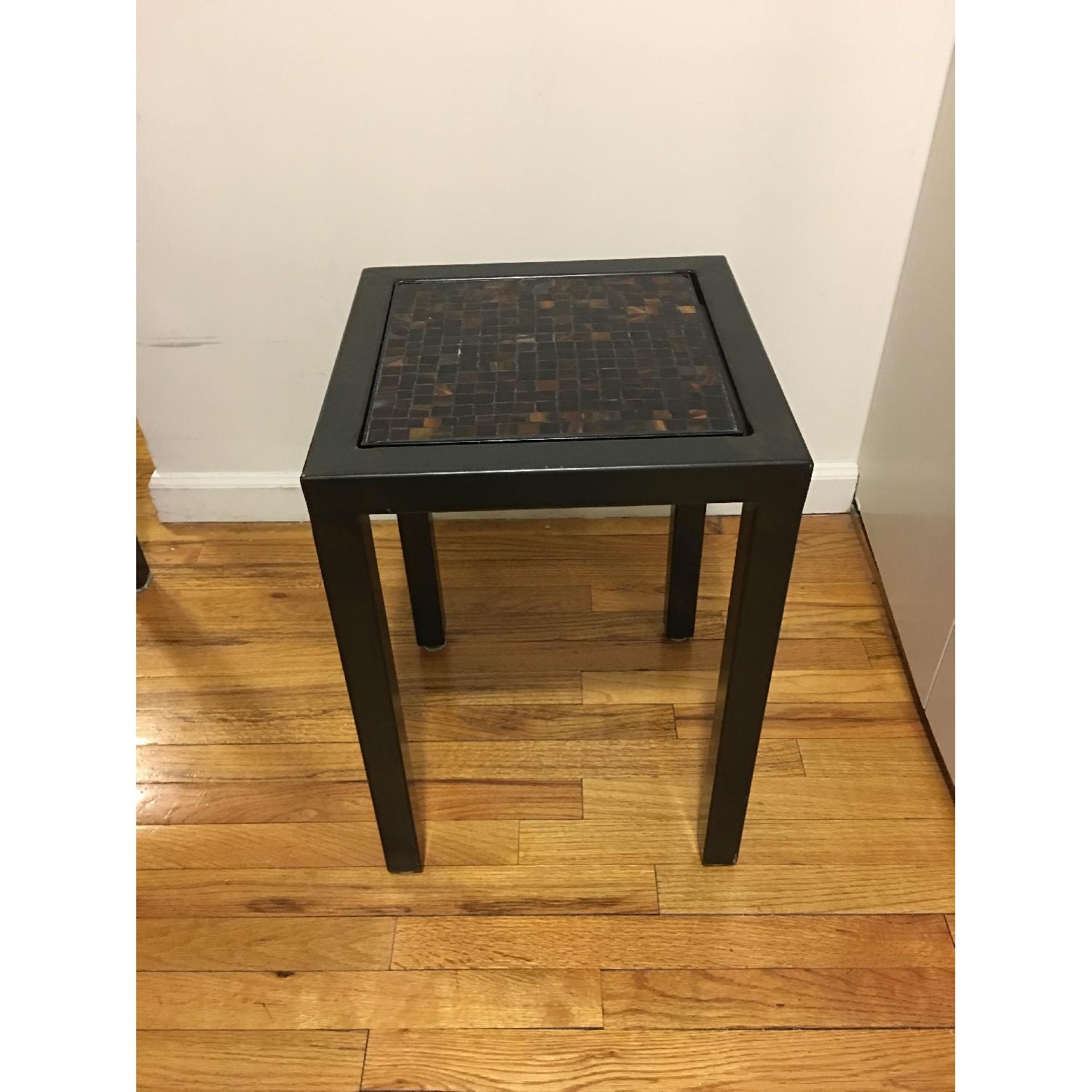 Room & Board Nested Steel & Tile End Tables in Black - image-4