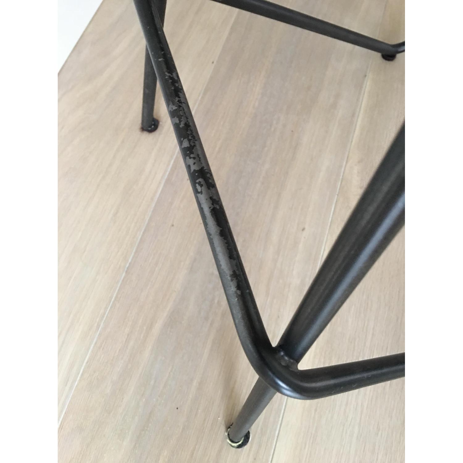 Anthropologie Perch Teak & Steel Counter Stool - image-3