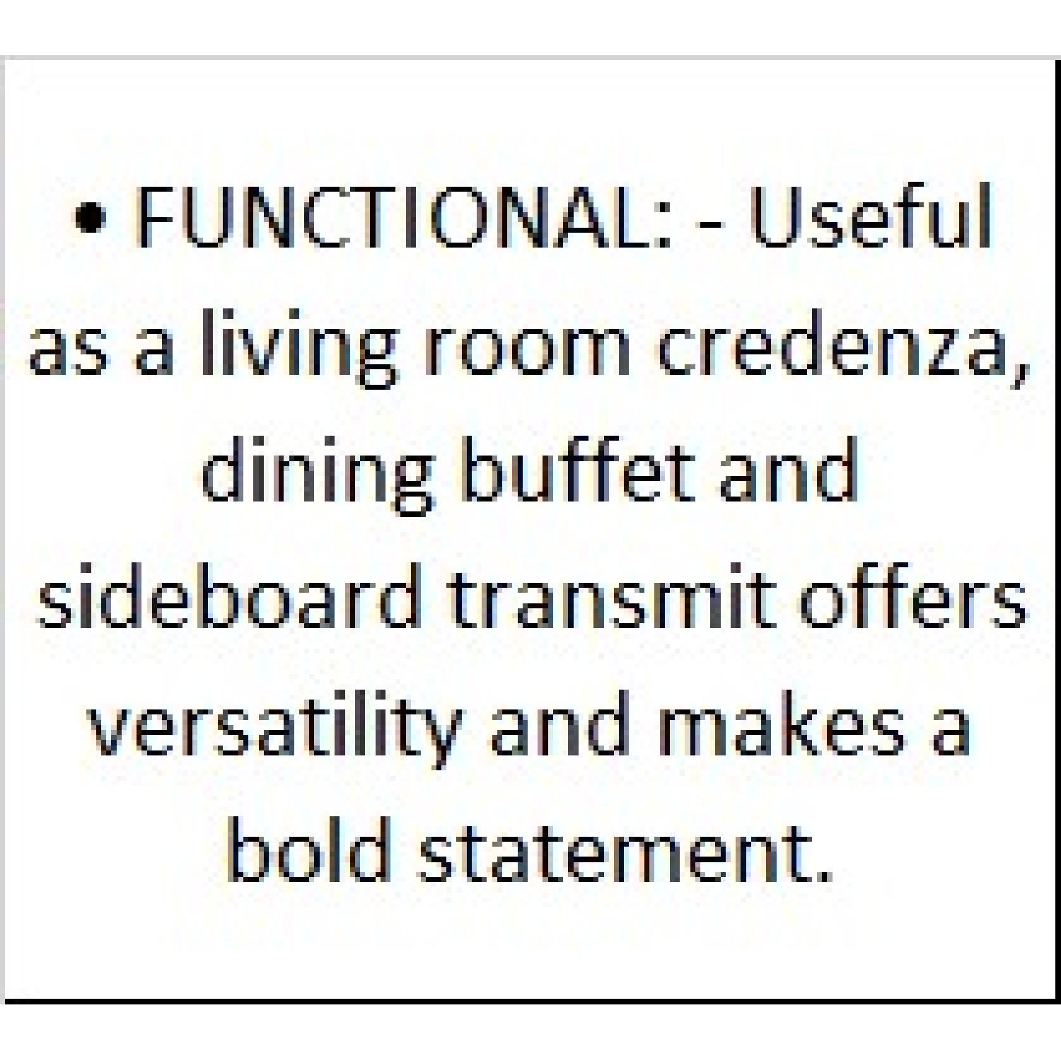 Designe Gallerie 3 Door Carved Legs Grey Wash Sideboard - image-7