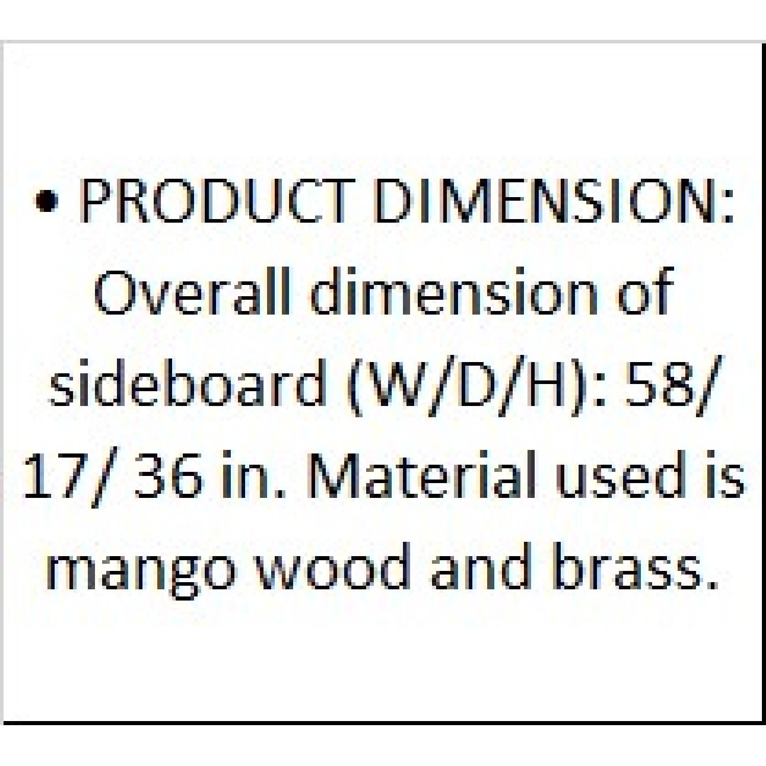 Designe Gallerie 3 Door Carved Legs Grey Wash Sideboard - image-8