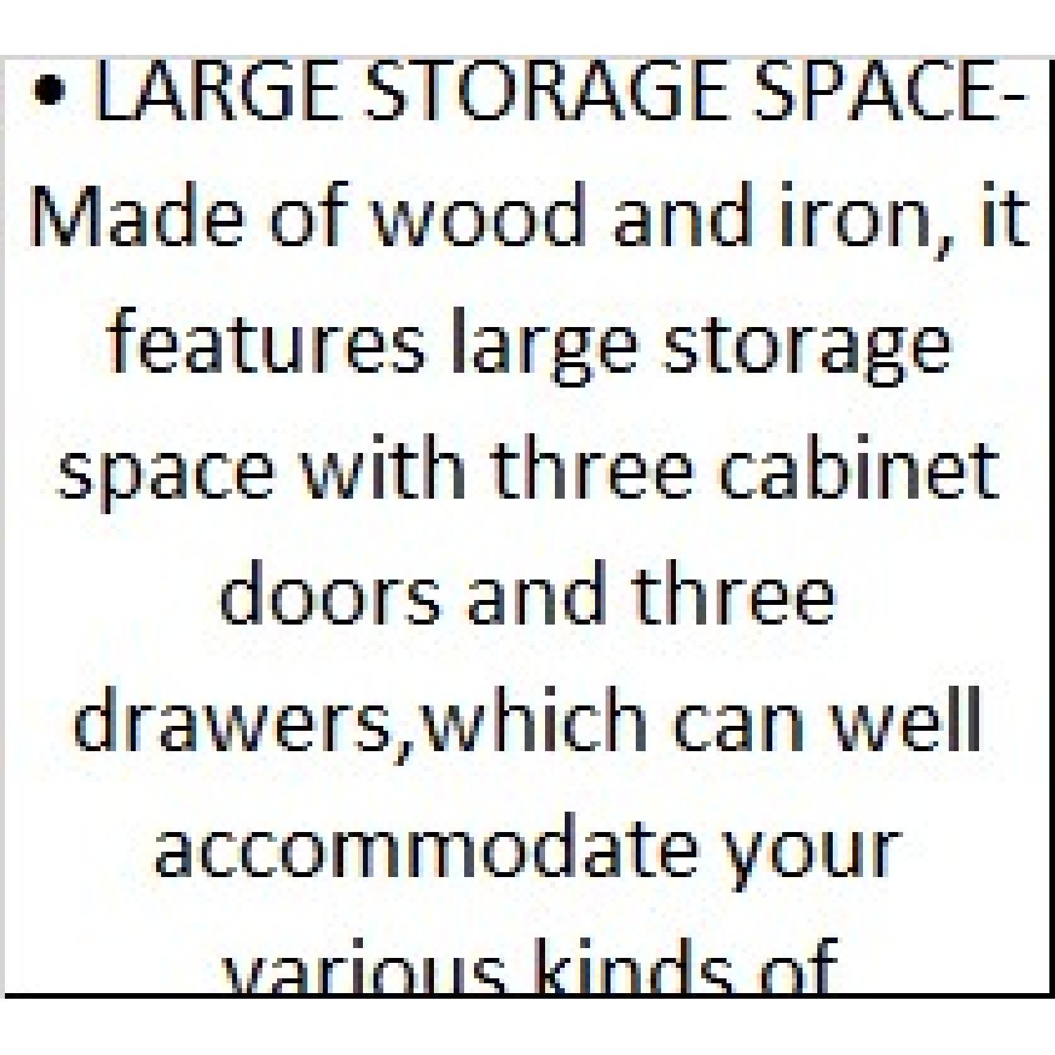 Designe Gallerie 3 Door Carved Legs Grey Wash Sideboard - image-9