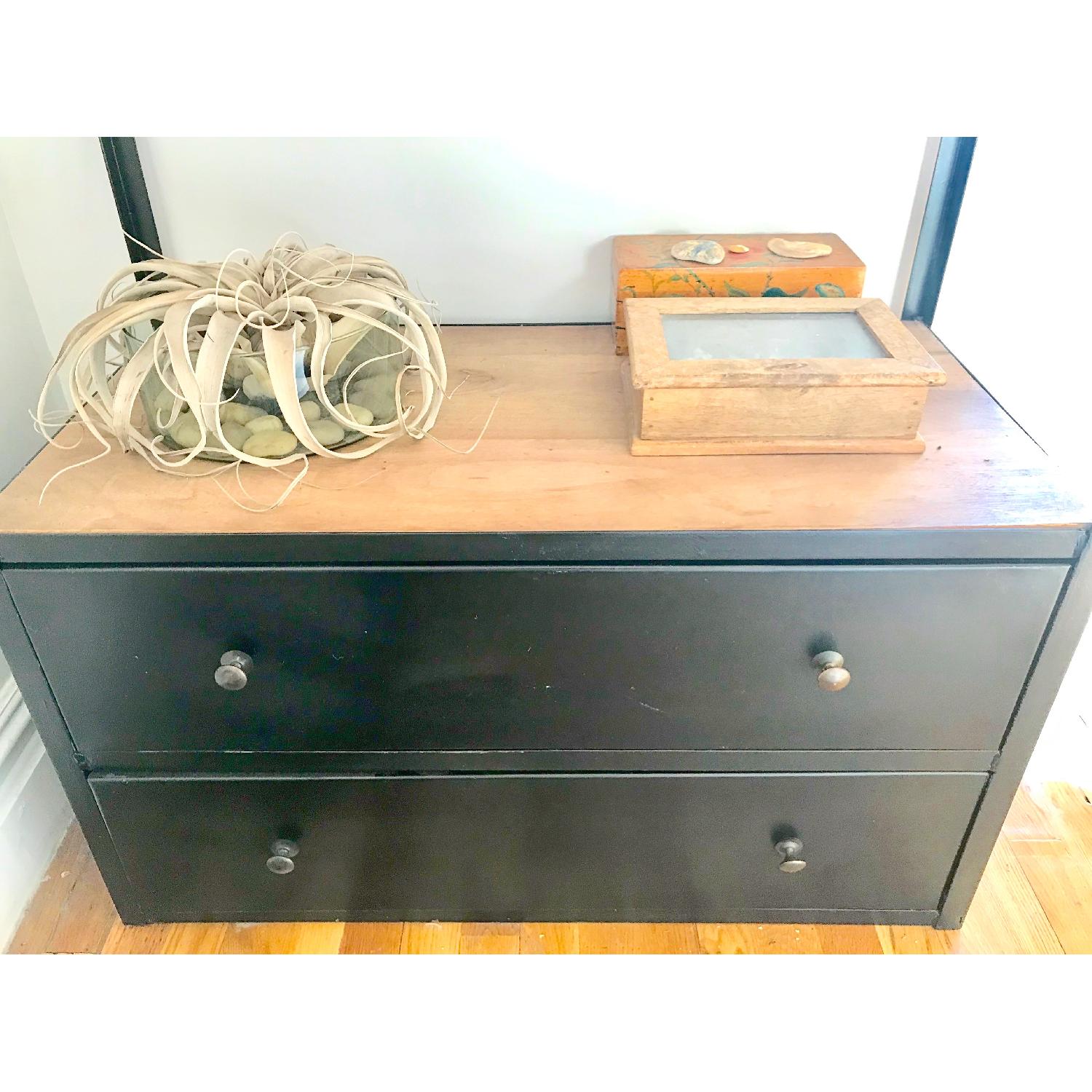 ABC Carpet and Home Black Steel Frame Bookcase w/ Drawers - image-3