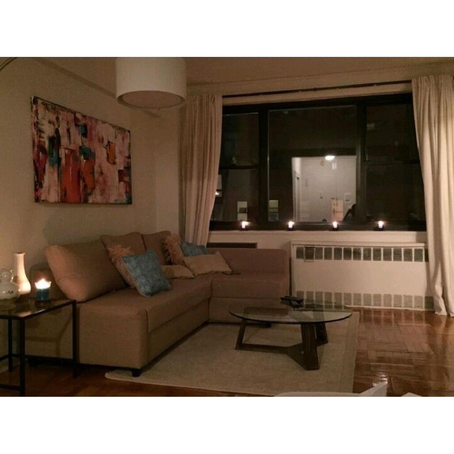 Cb2 Big Dipper Arc Floor Lamp In Brushed Nickel Aptdeco