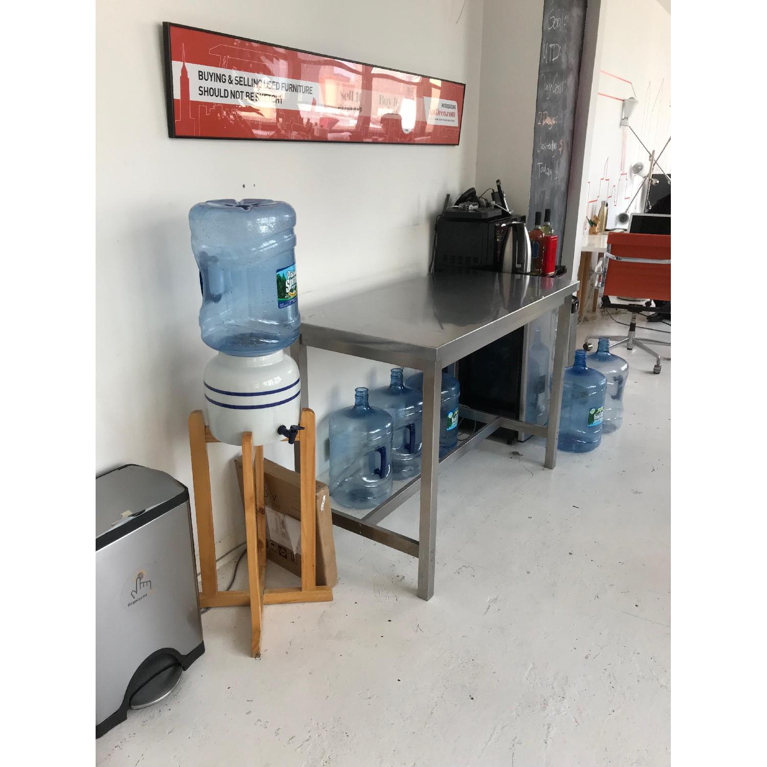 Ikea Silver Metal Kitchen Counter Table - image-3