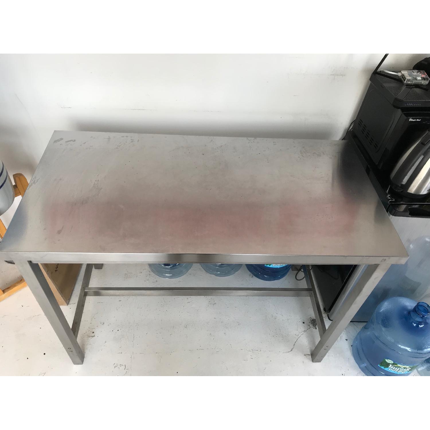 Ikea Silver Metal Kitchen Counter Table - image-4
