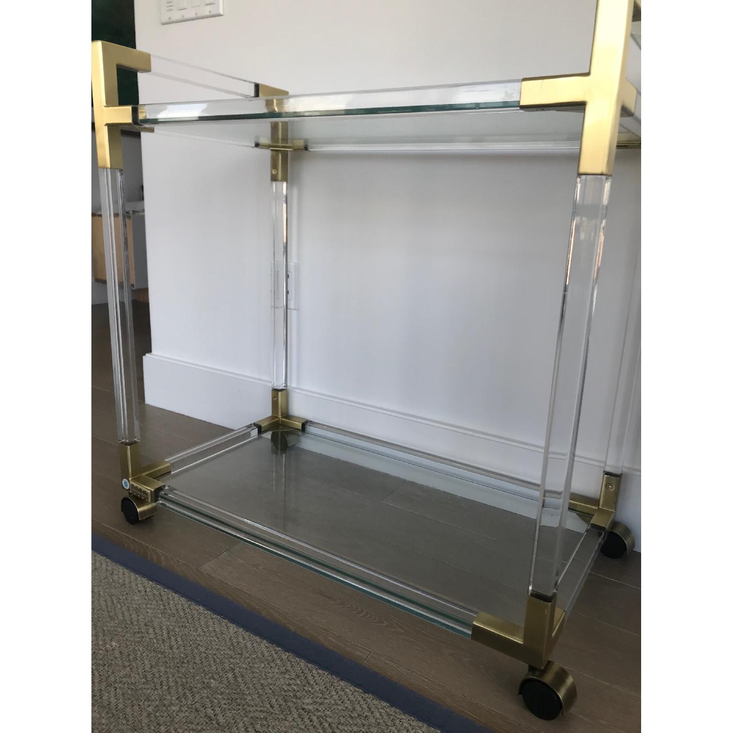 Jonathan Adler Lucite Bar Cart AptDeco