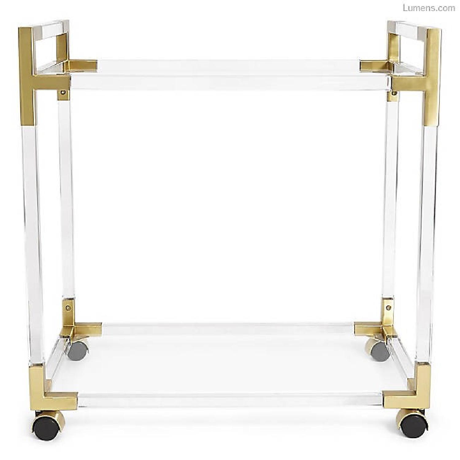 Jonathan Adler Lucite Bar Cart AptDeco