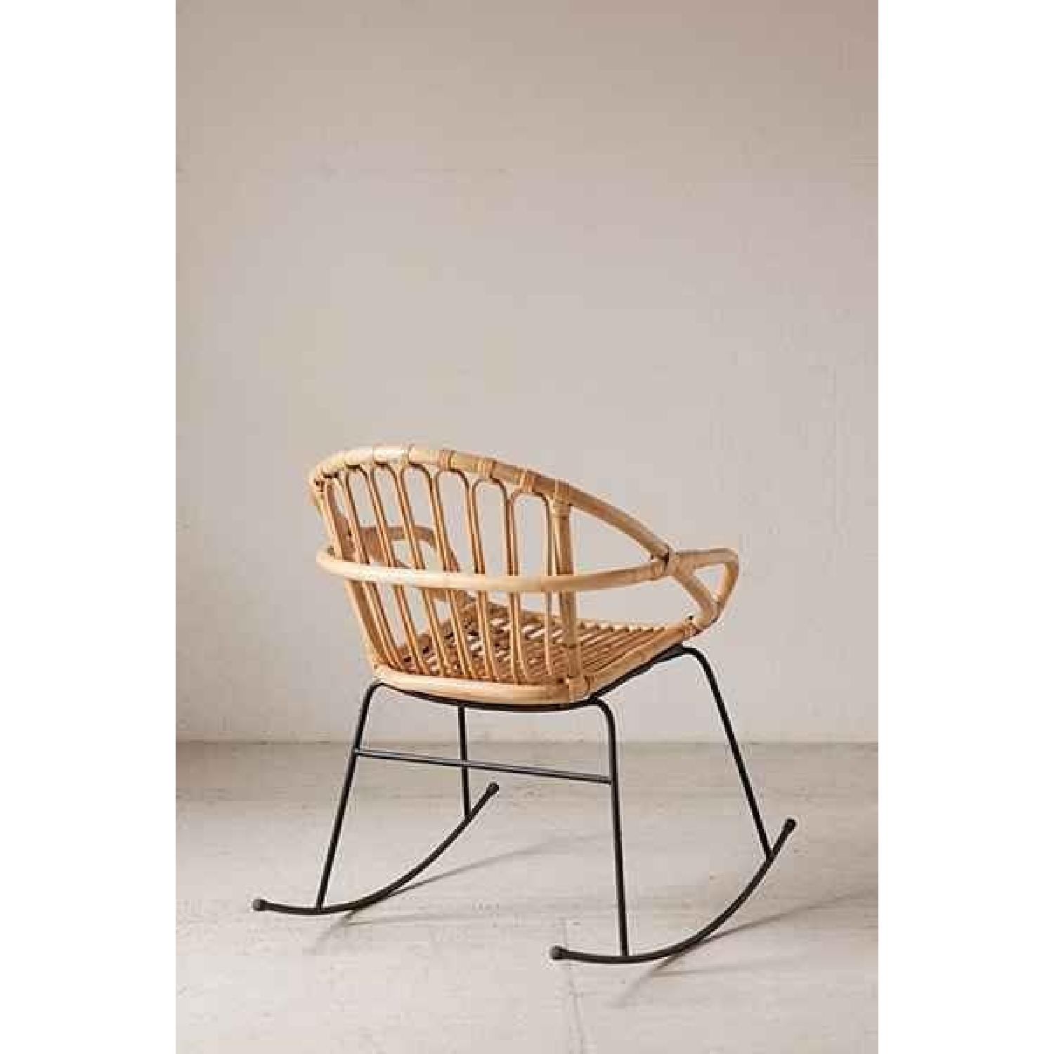 Urban Outfitters Rattan Rocking Chair AptDeco