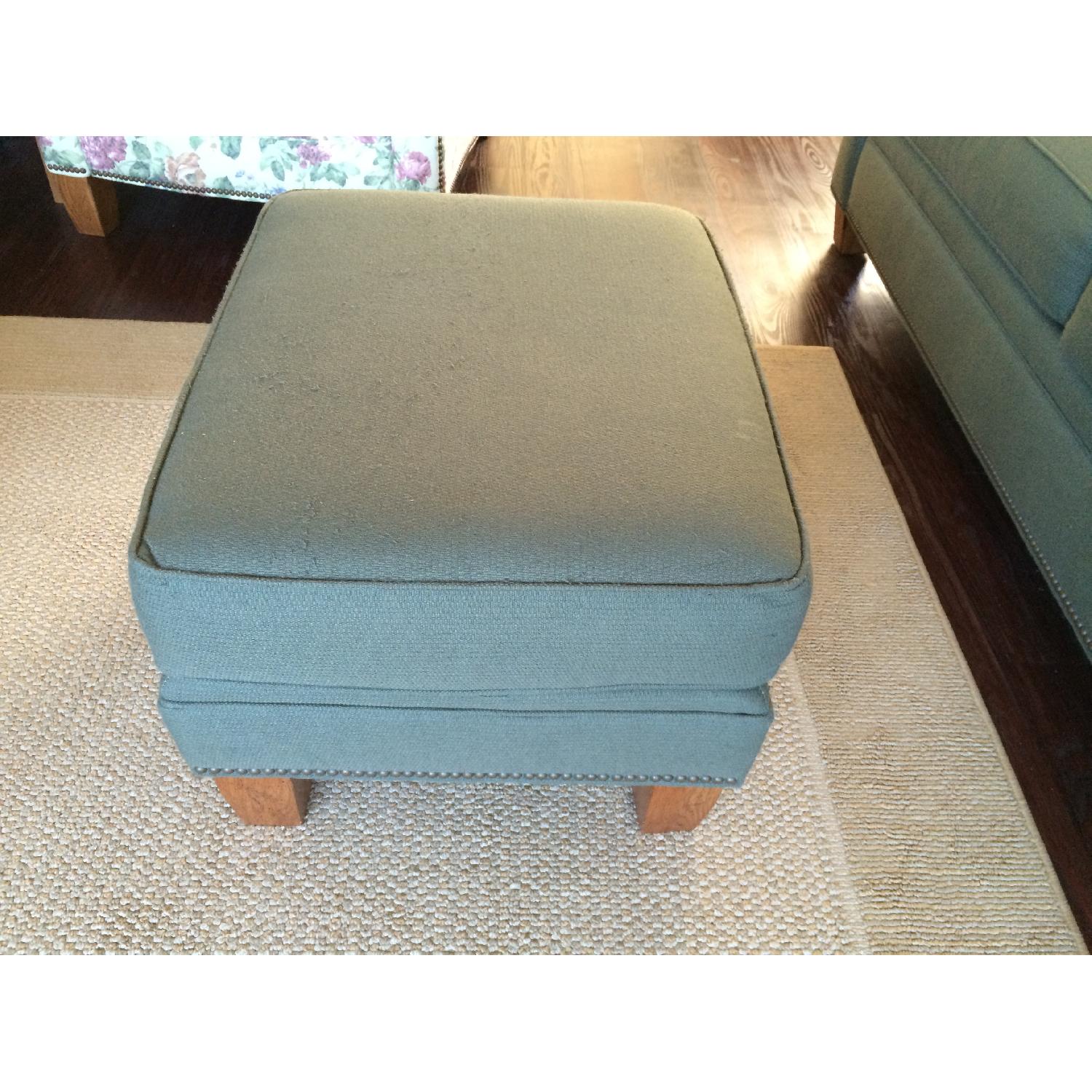 Broyhill Furniture Green Sofa & Ottoman + 2 Arm Chairs - image-4