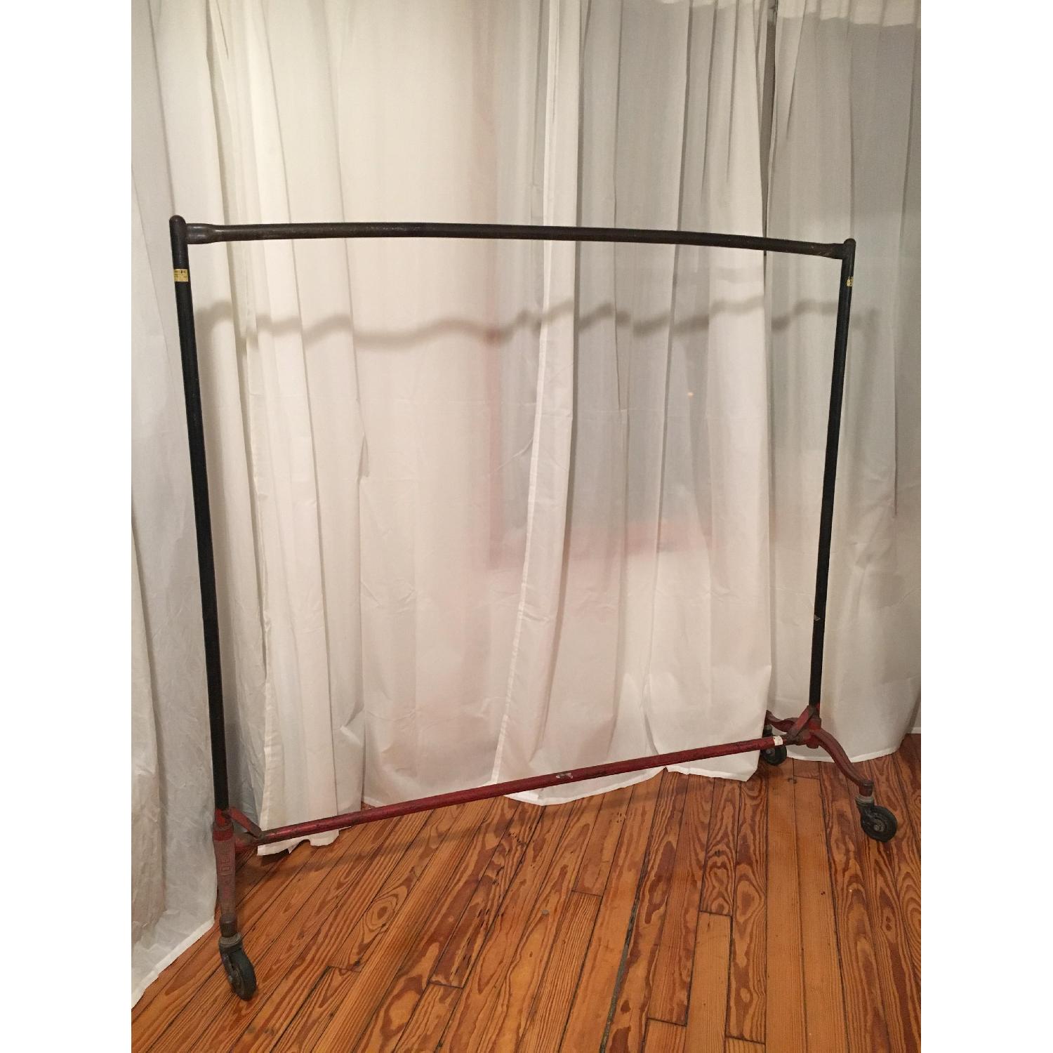 Vintage Industrial Clothing Rack - image-1