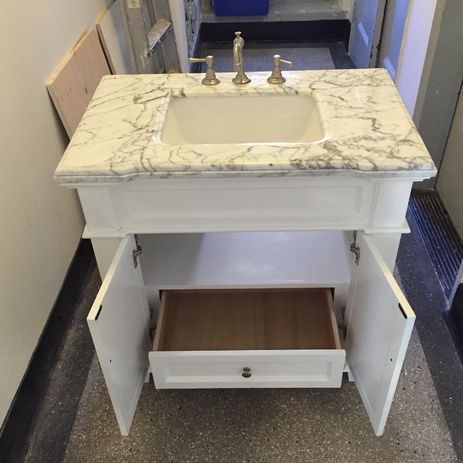 Kitchen Bath Collection Marble Top Bathroom Vanity - image-1
