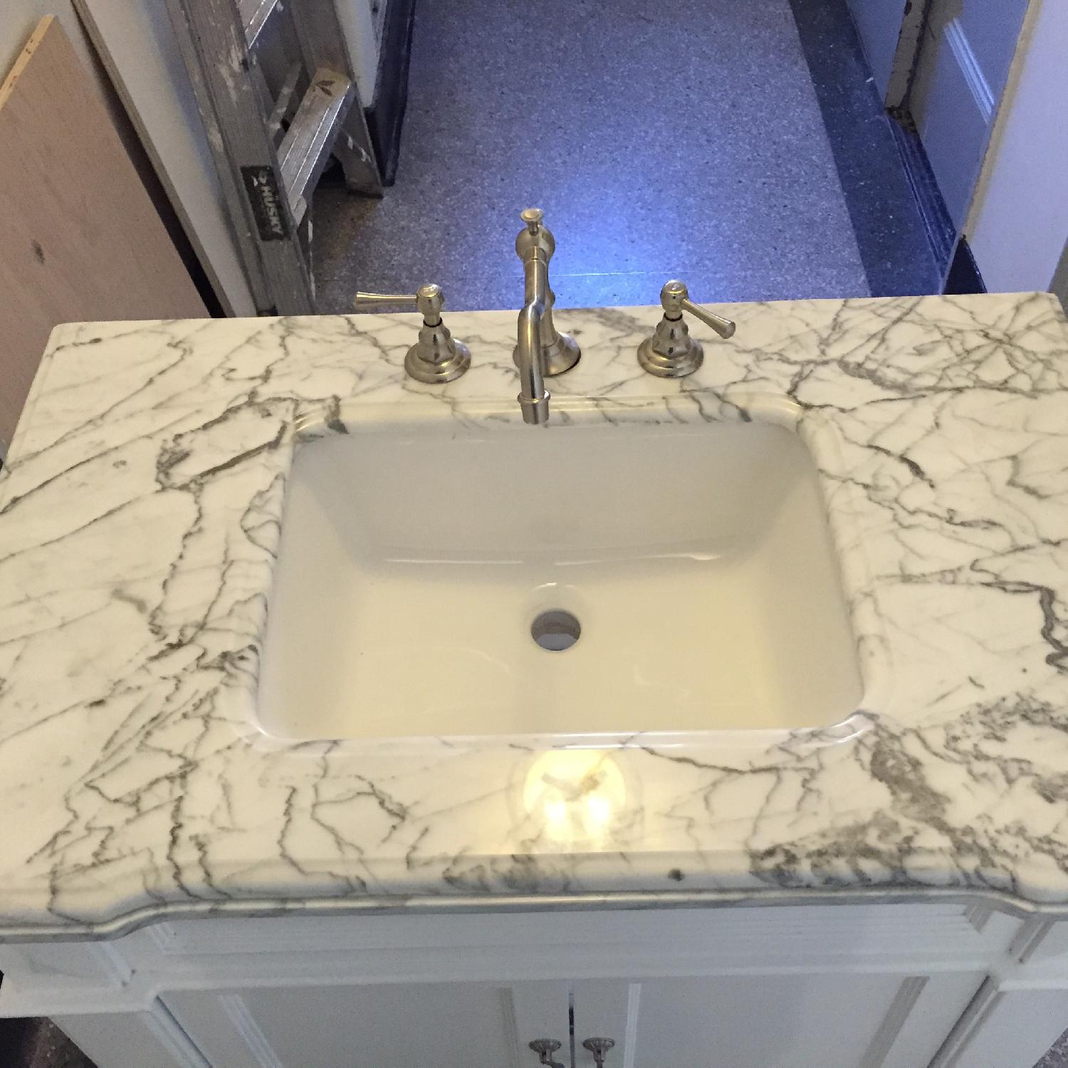 Kitchen Bath Collection Marble Top Bathroom Vanity - image-6