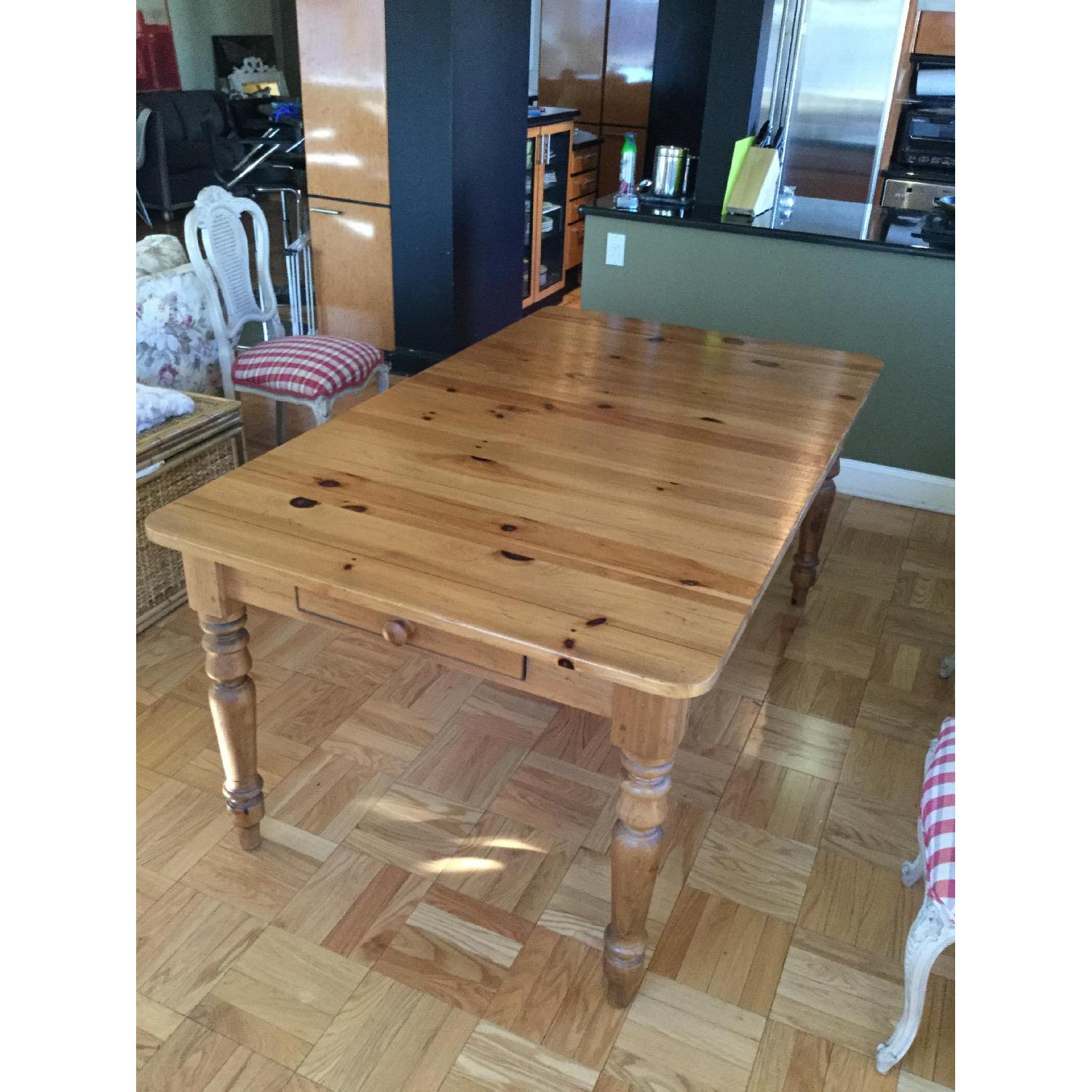 Ethan Allen Pine Country Extension Dining Table - image-1