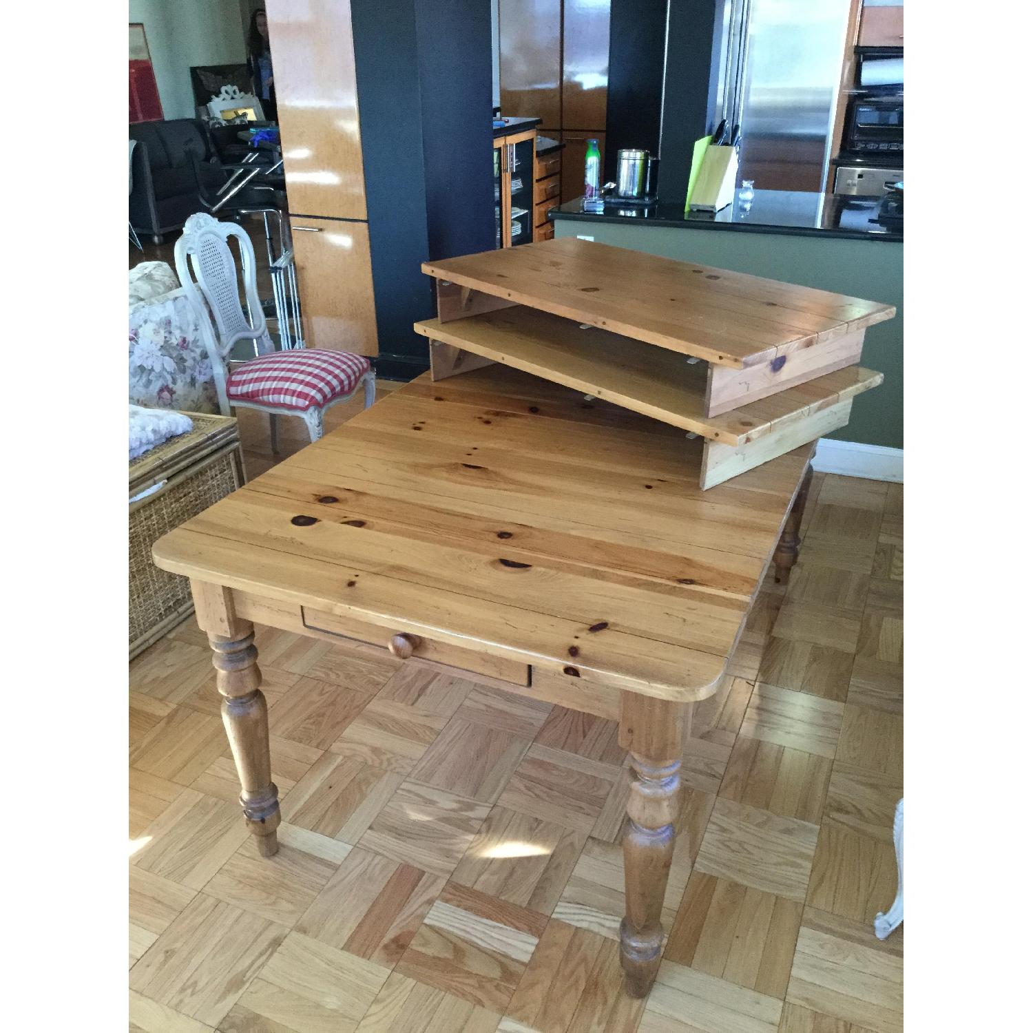 Ethan Allen Pine Country Extension Dining Table - image-2