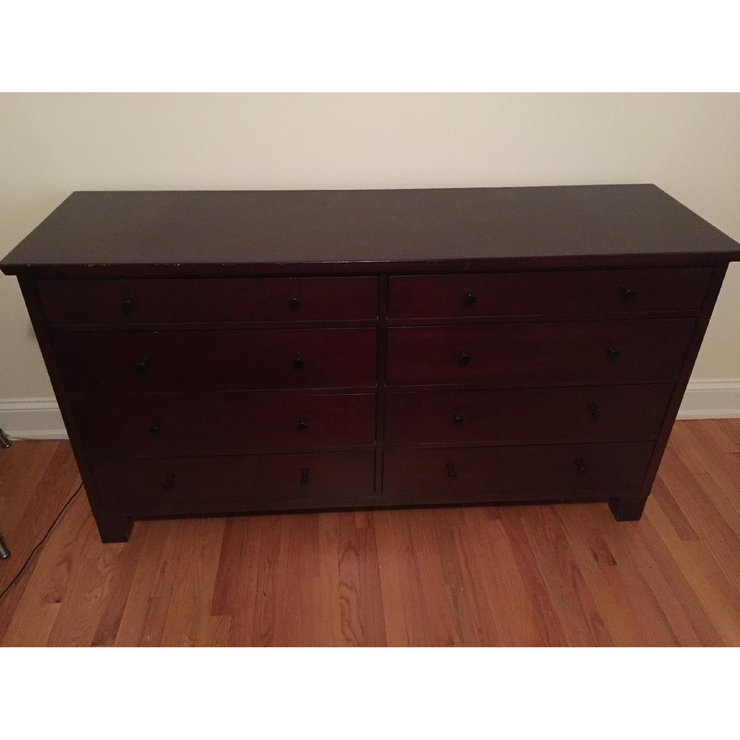Pottery Barn Valencia Extra Wide Dresser in Cherry Stain - image-2