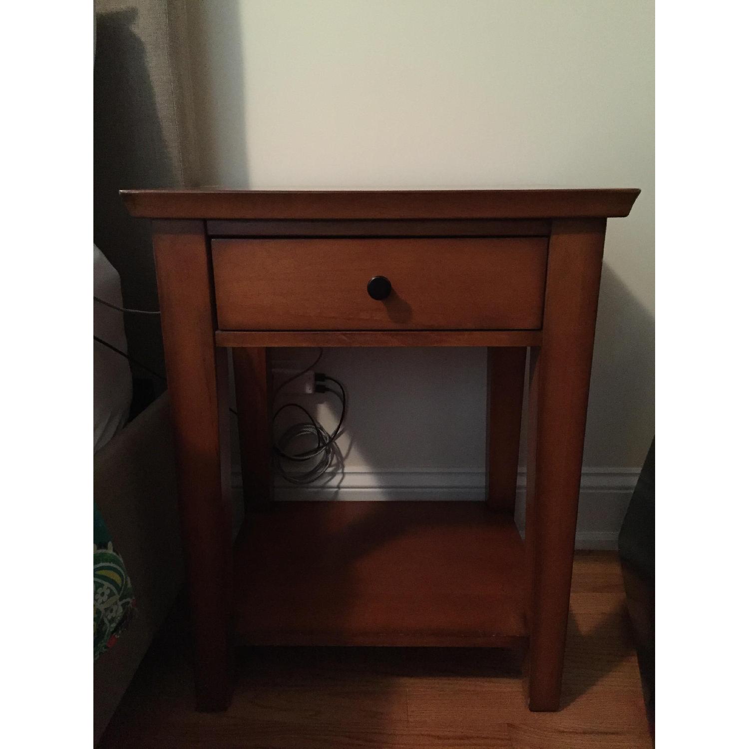 Pottery Barn Valencia Tall Dresser + Night Table in Honey Stain - image-3