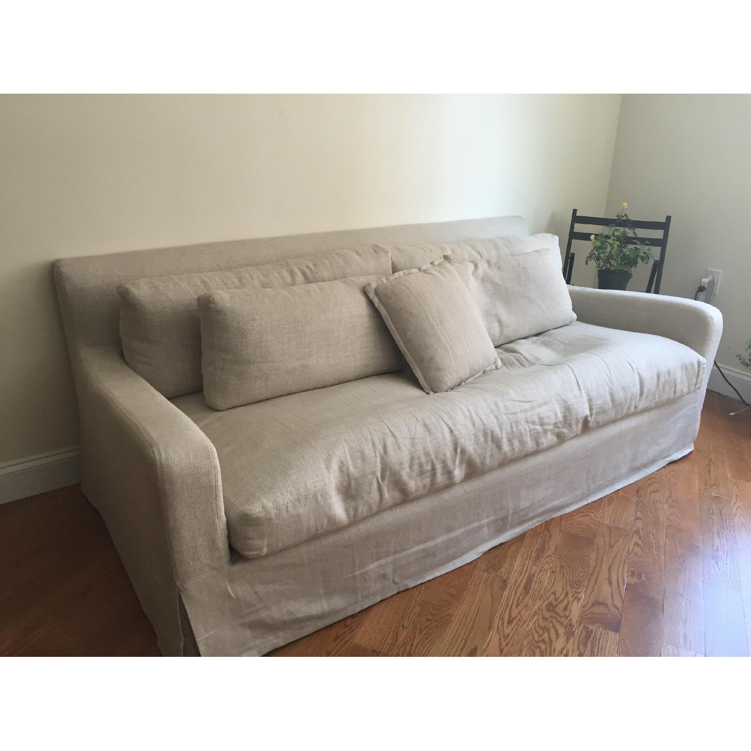 Restoration Hardware Belgian Slope Arm Couch - image-5