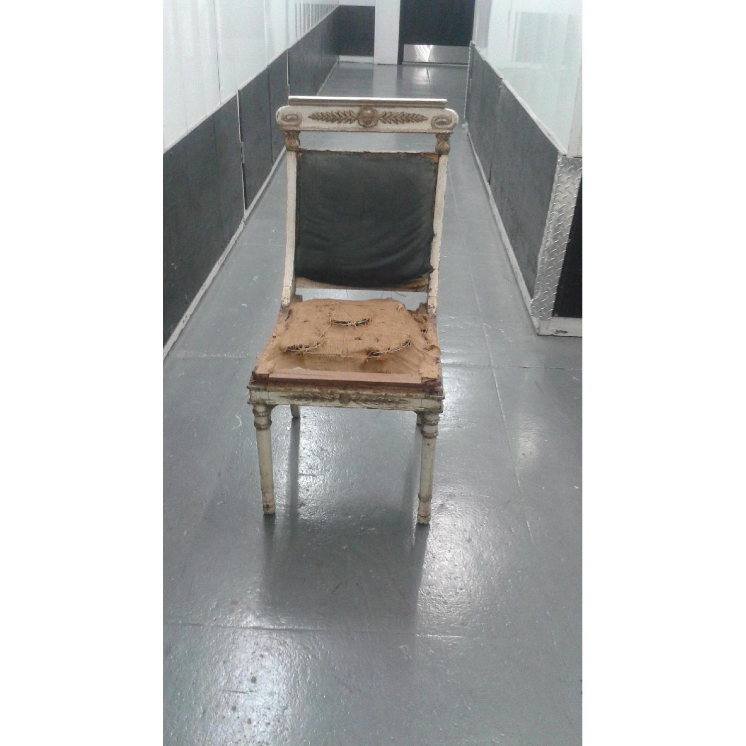 Antique(1800-1850) Neo-Classical Empire Acorn and Oak Leaf Detail Side Chair - image-3