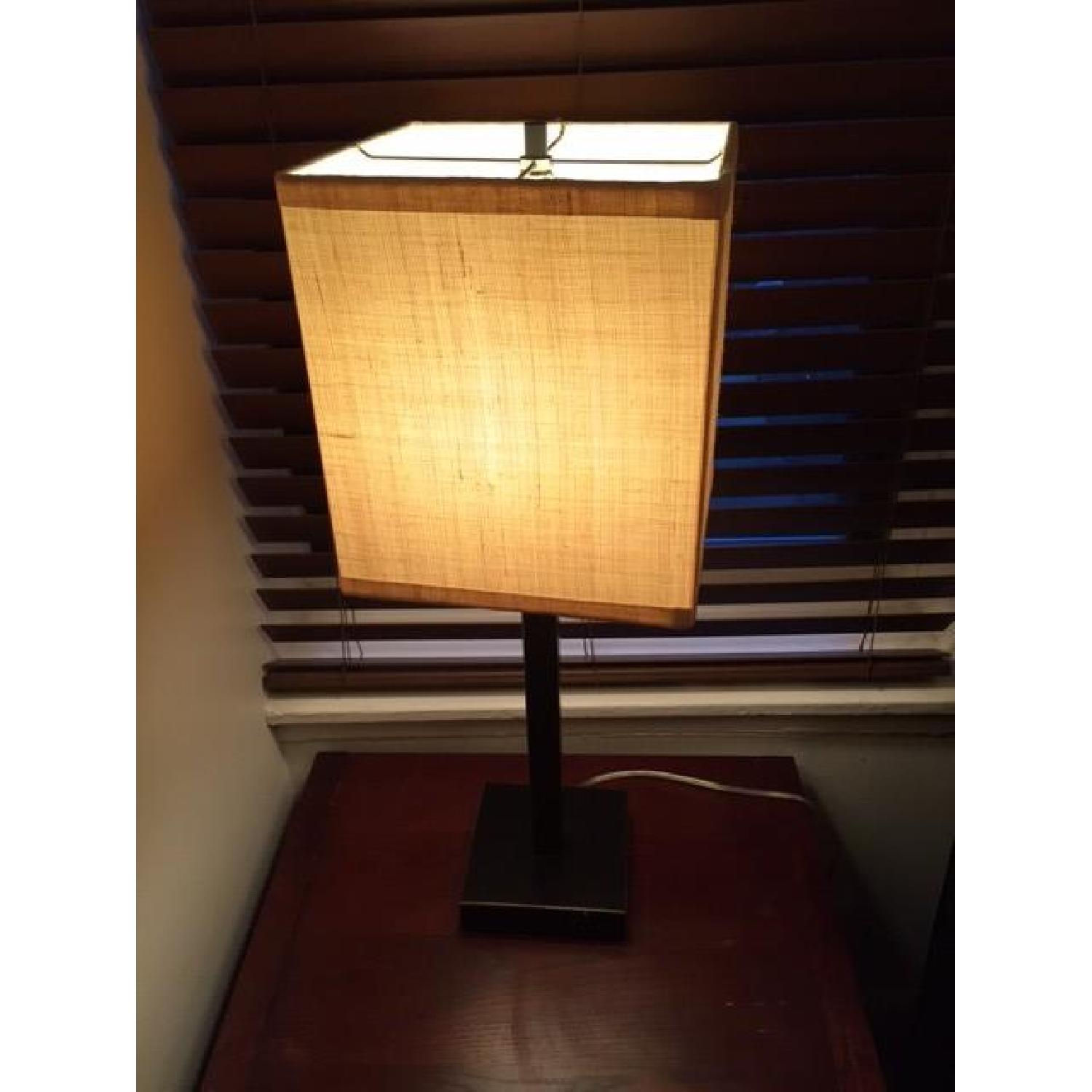 Crate & Barrel Bedside Table Lamps - Pair - image-2