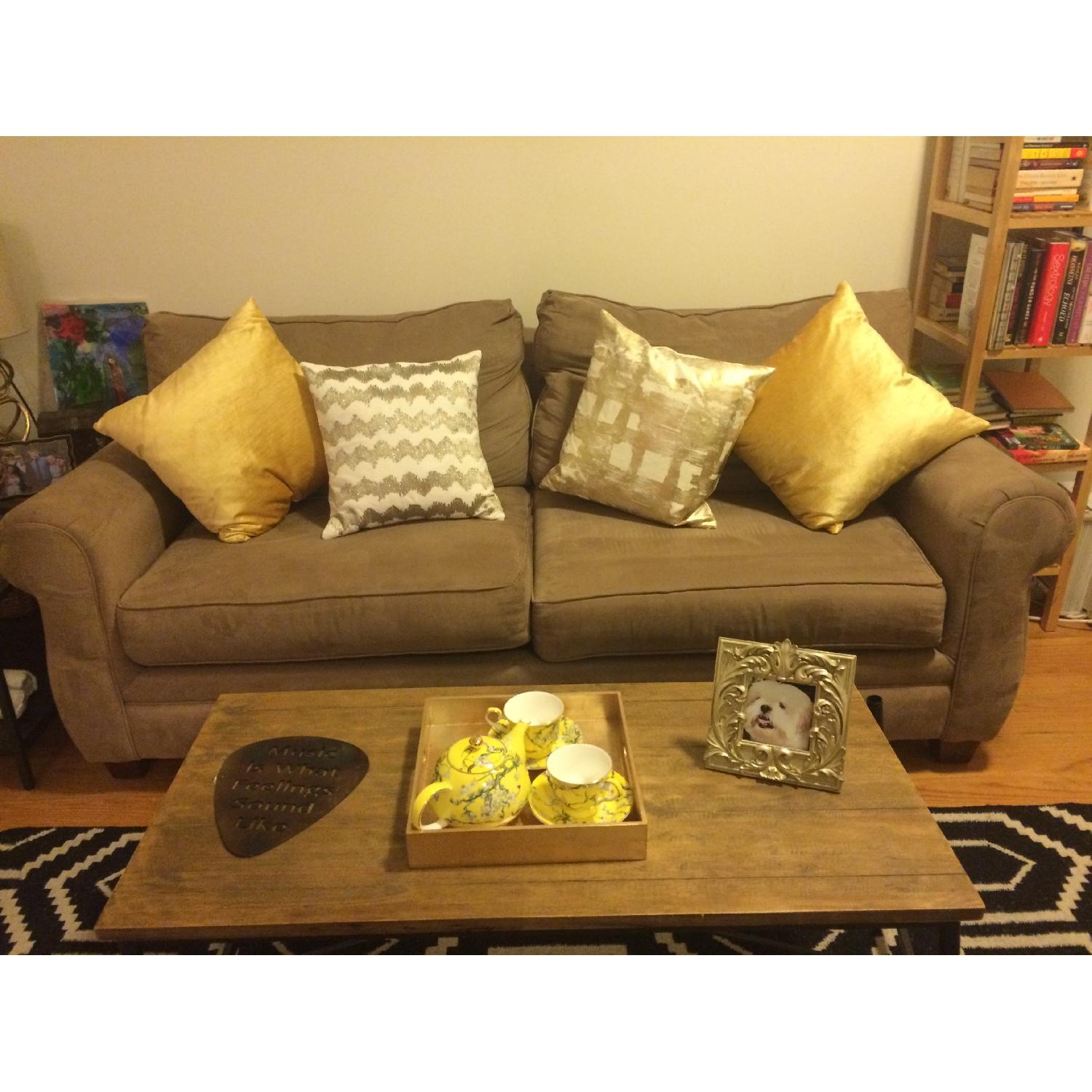 Broyhill Furniture Microsuede Sleeper Sofa - image-1