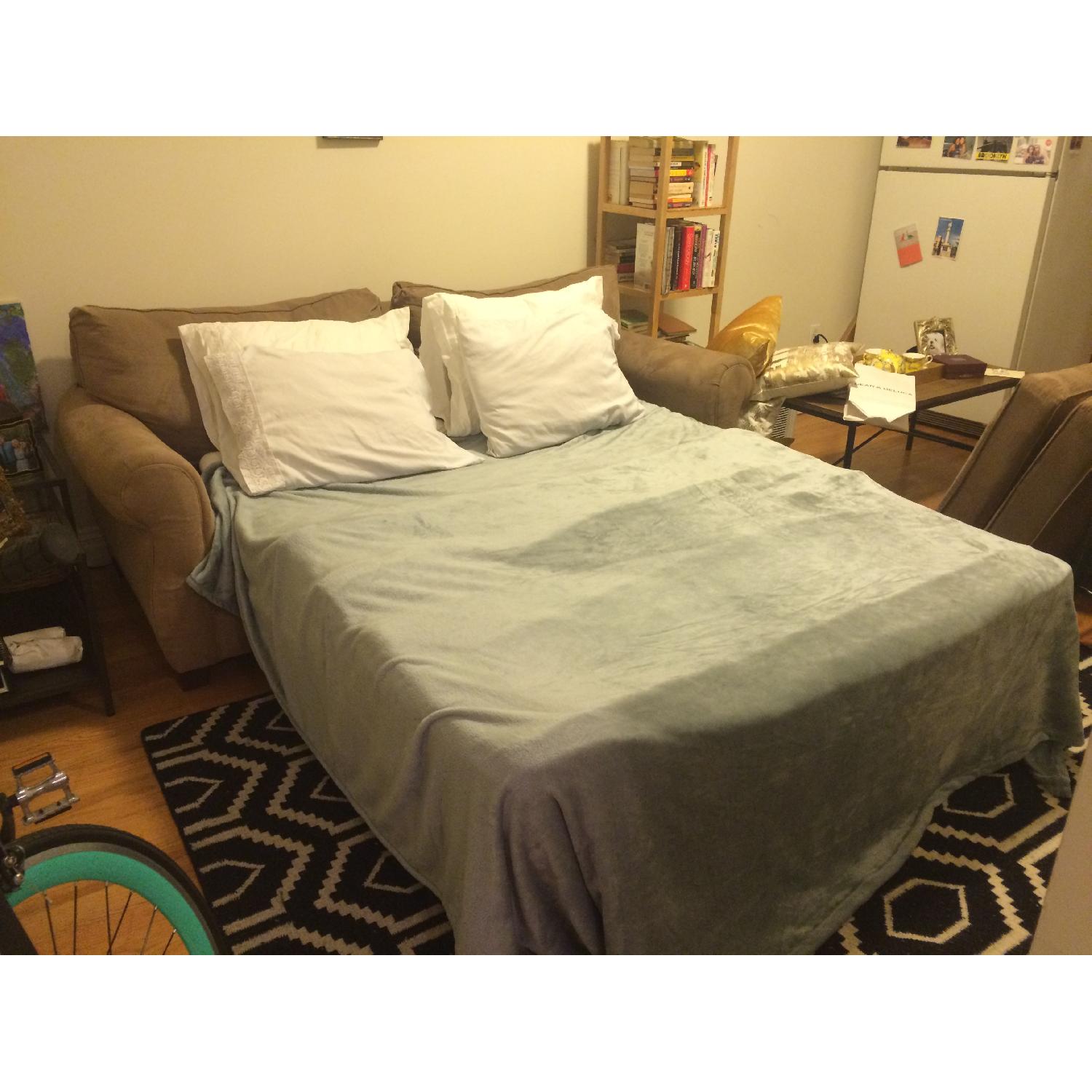 Broyhill Furniture Microsuede Sleeper Sofa - image-3